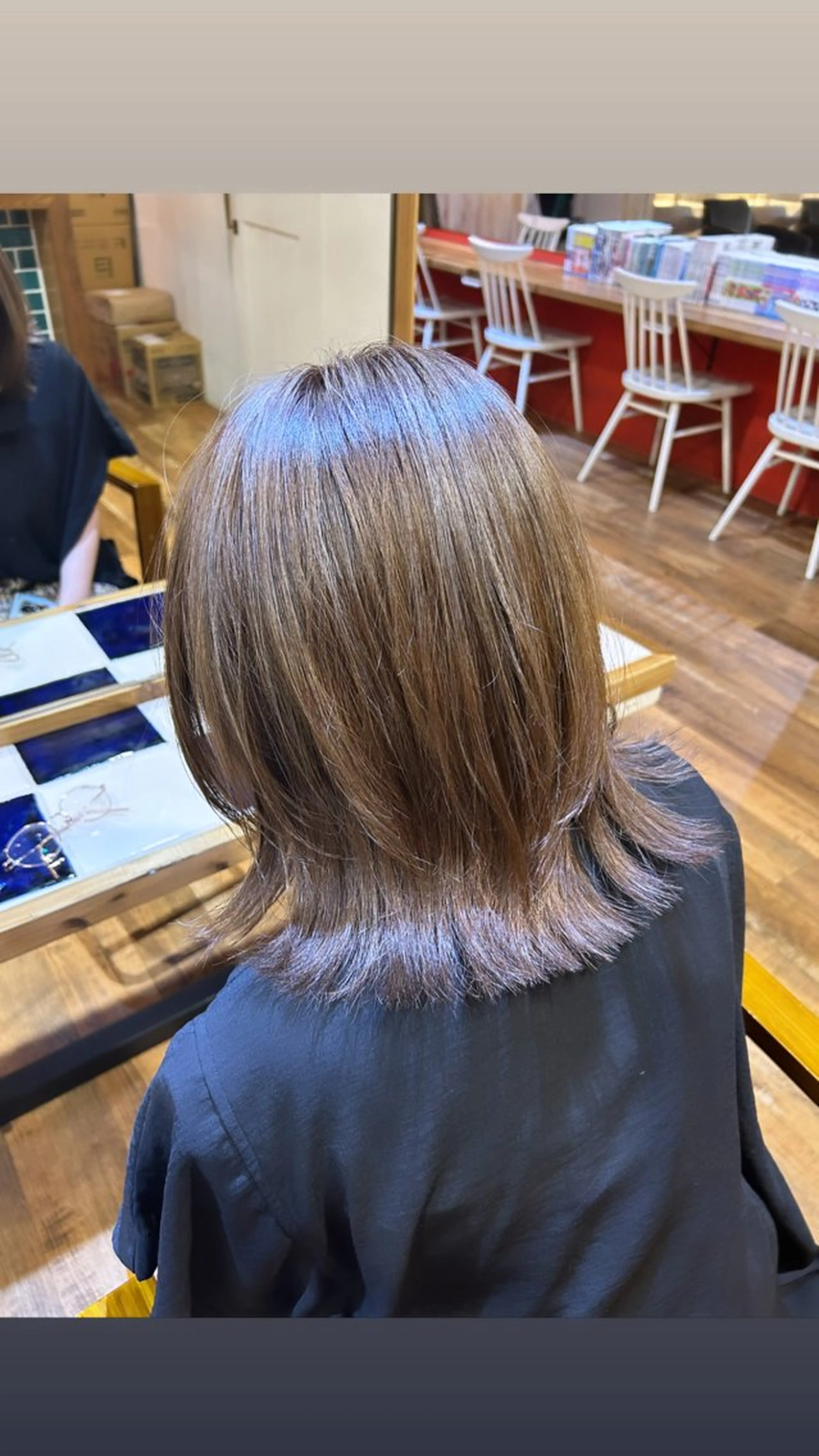 ミディアム カラー ハイライトカラー ハイライト 髪質改善ｶﾗｰ🥣 ayaka🤎のヘアスタイル