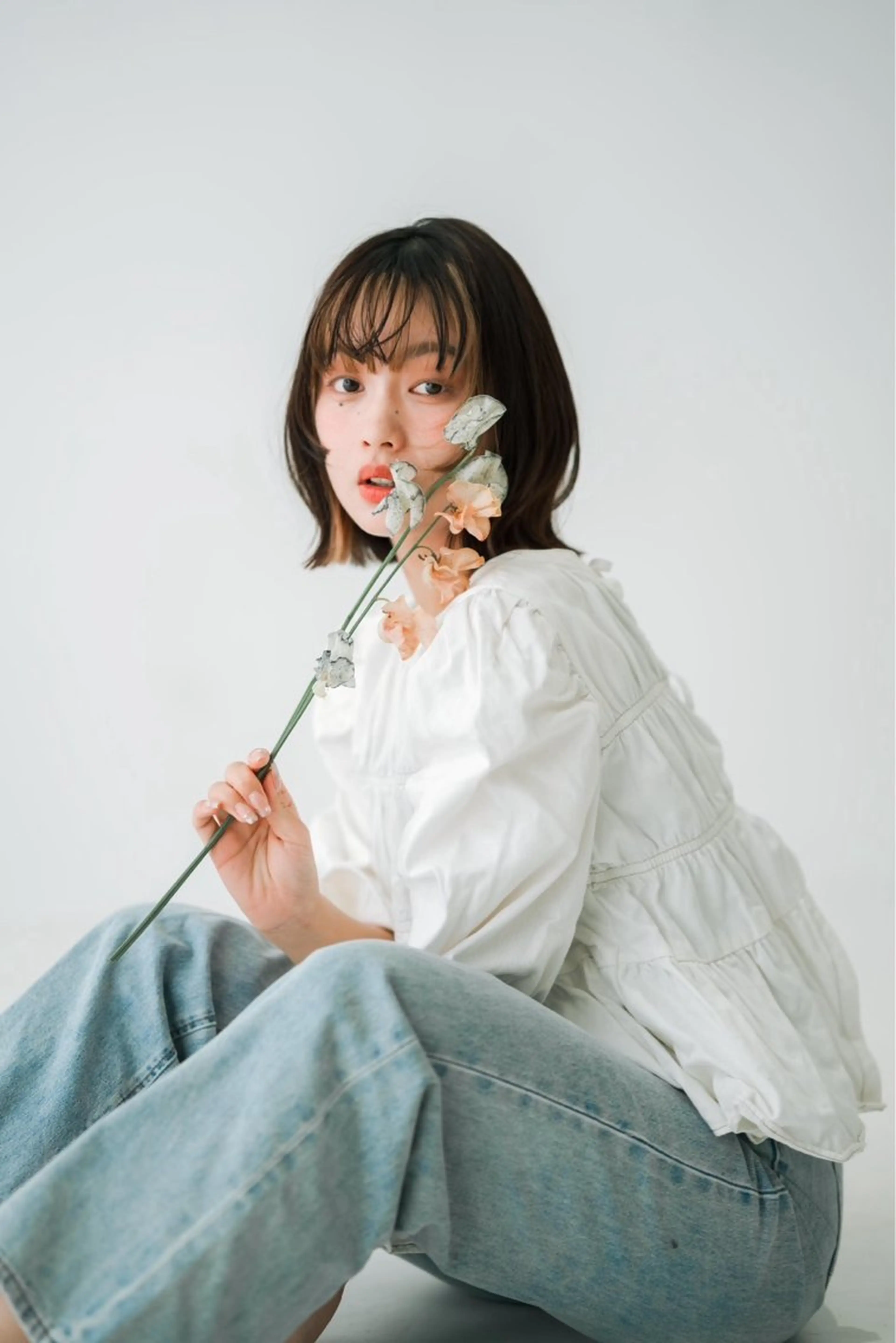 ミディアム カラー 髪質改善✨️透明感カ ラー✧*。山下さいみのヘアスタイル