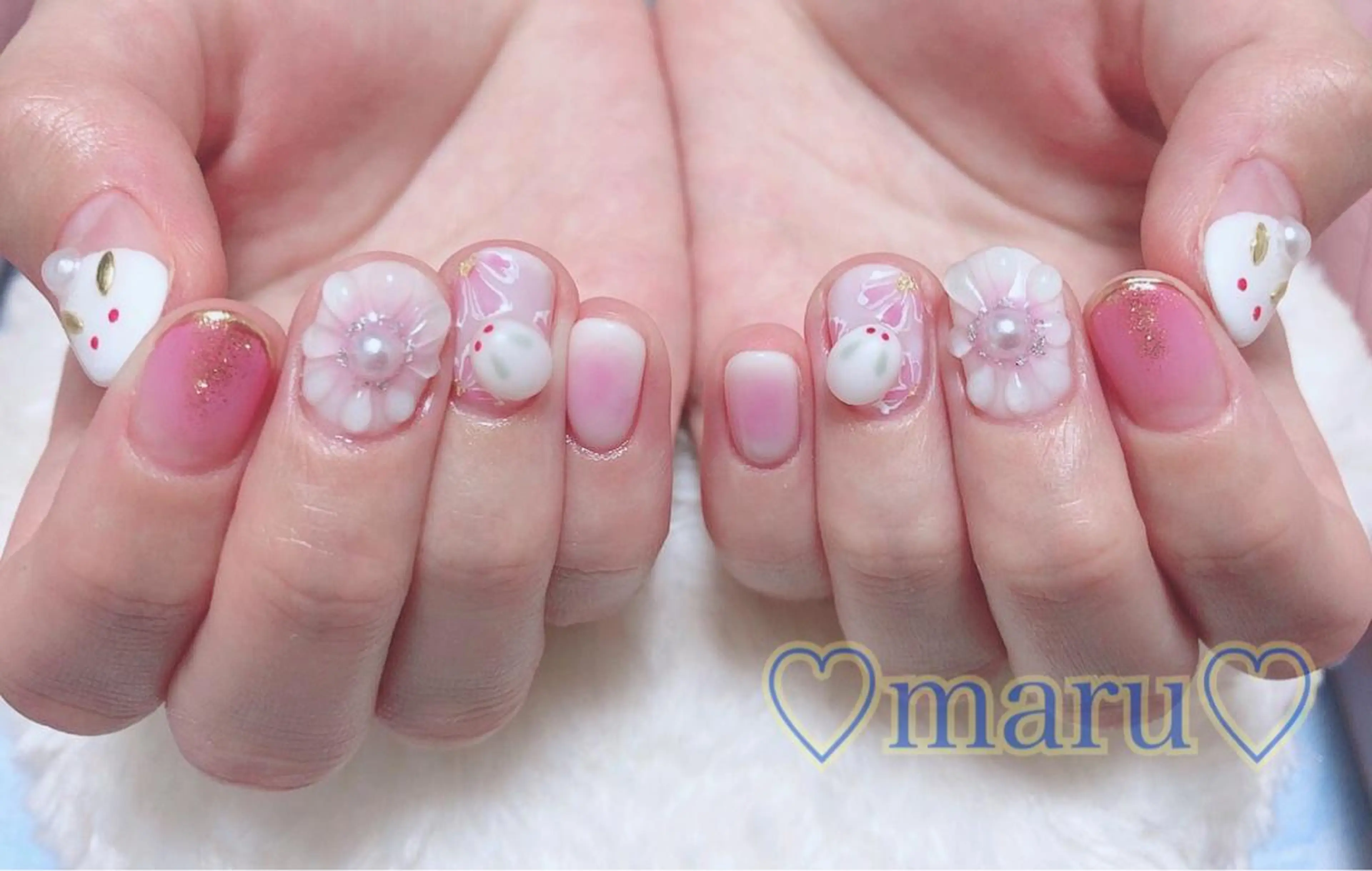 ネイル ハンドネイル フットネイル まるみ ♡のネイルデザイン