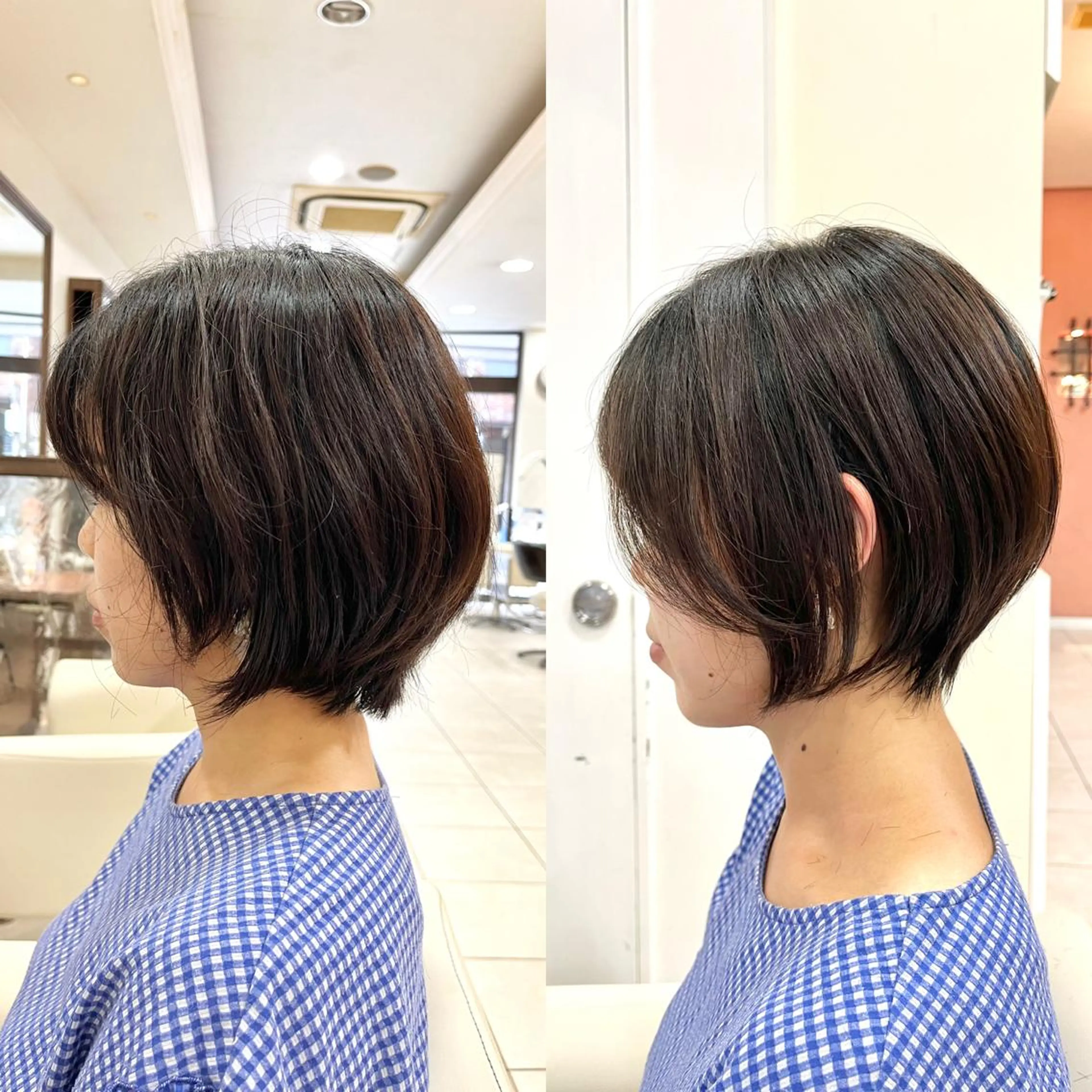 ショート ショートボブ ハンサムショート ボブ くびれヘア ハイライト カット ヘアカラー トリートメント 《大人気髪質改善》 プログレス国分寺店のヘアスタイル