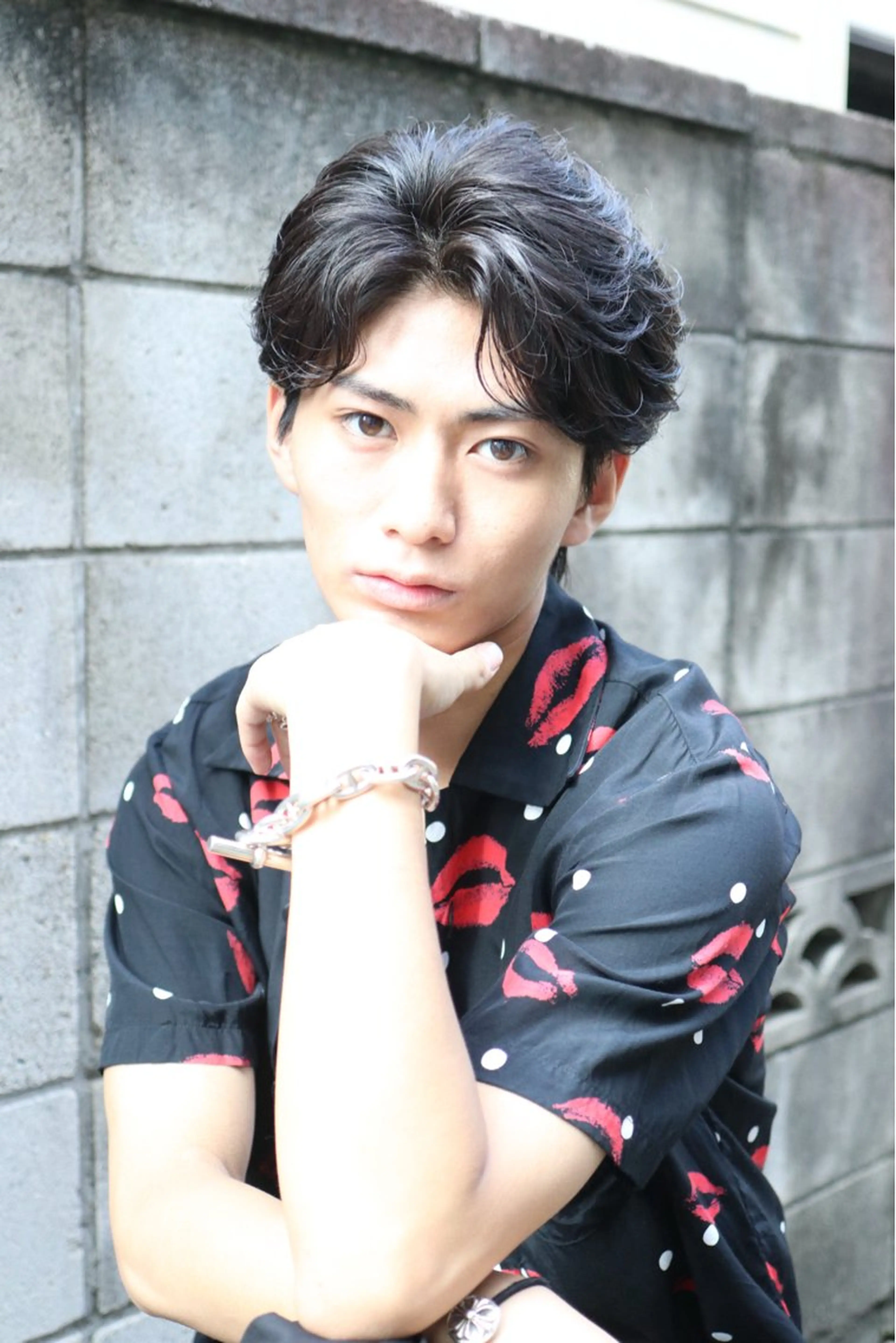 メンズカット、センターパート限定の写真