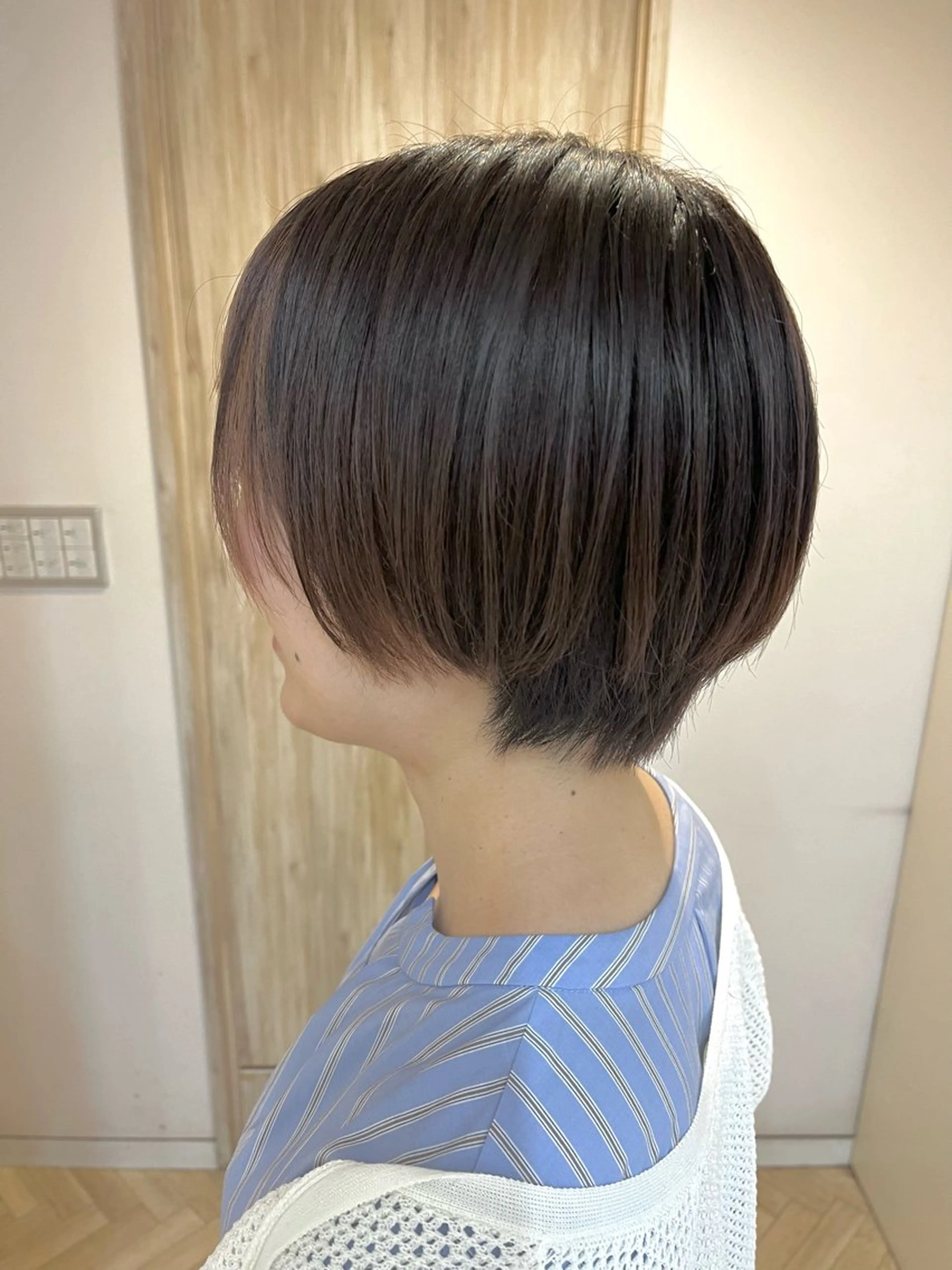 ショート ショートヘア トリートメント カット トリートメント 透明感カラー/ 髪質改善/ストレートのヘアスタイル