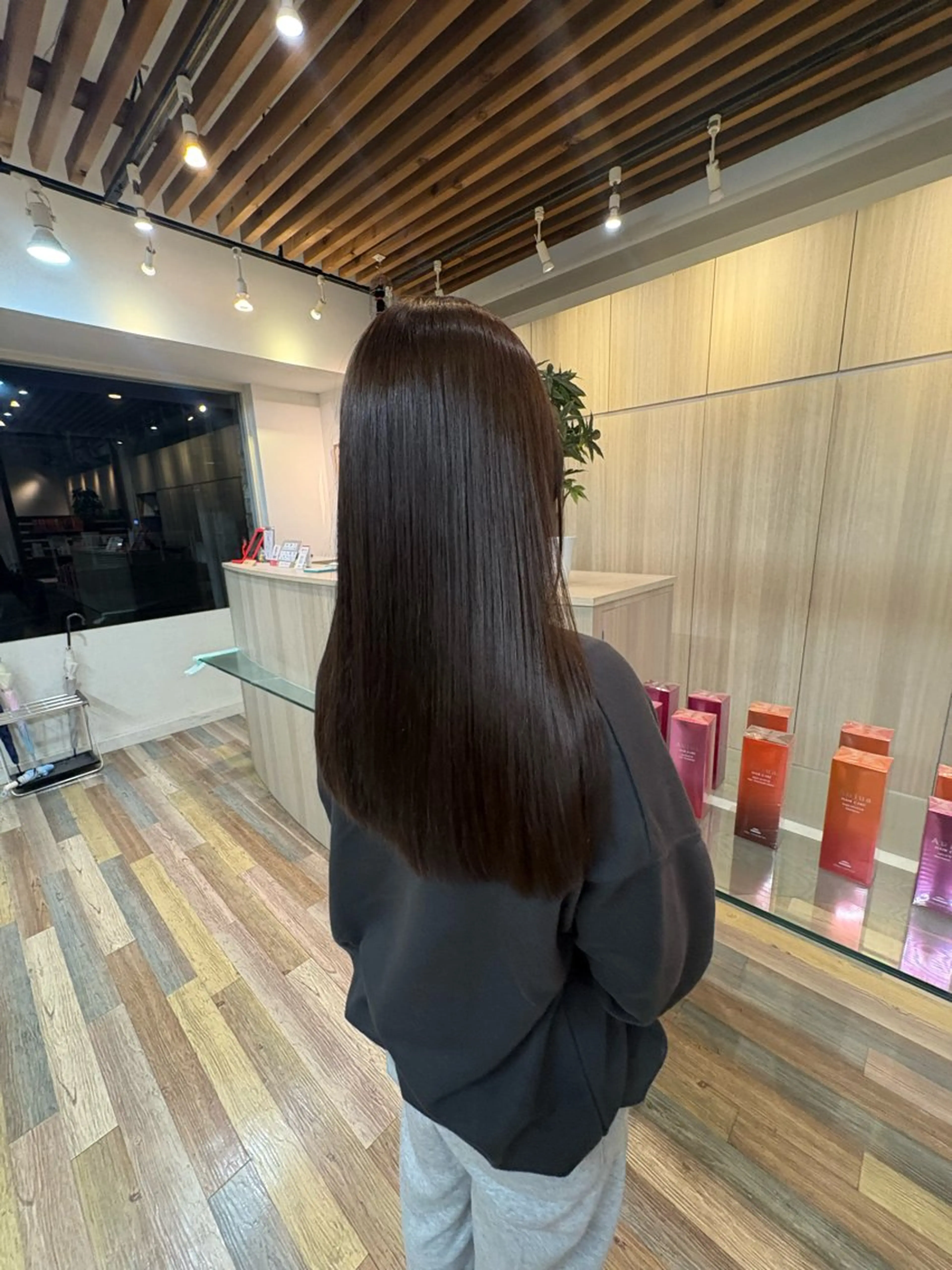 ロング 縮毛矯正 塙 梨菜🧸🤍のヘアスタイル