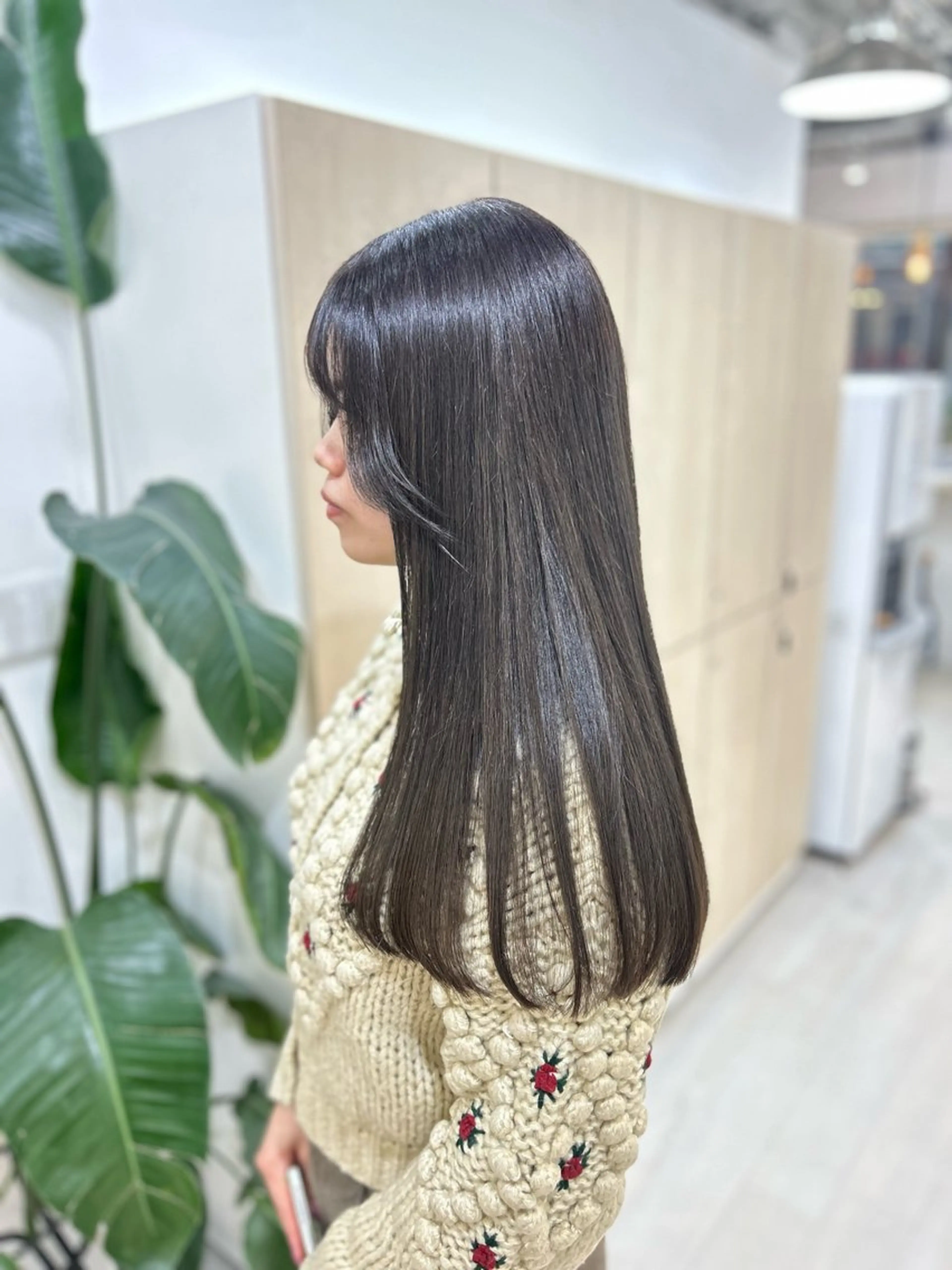 ロング カラー カット ヘアカラー ヘアセット I'S.横浜所属・赤み消しカラー 🍀JUNKIのヘアスタイル