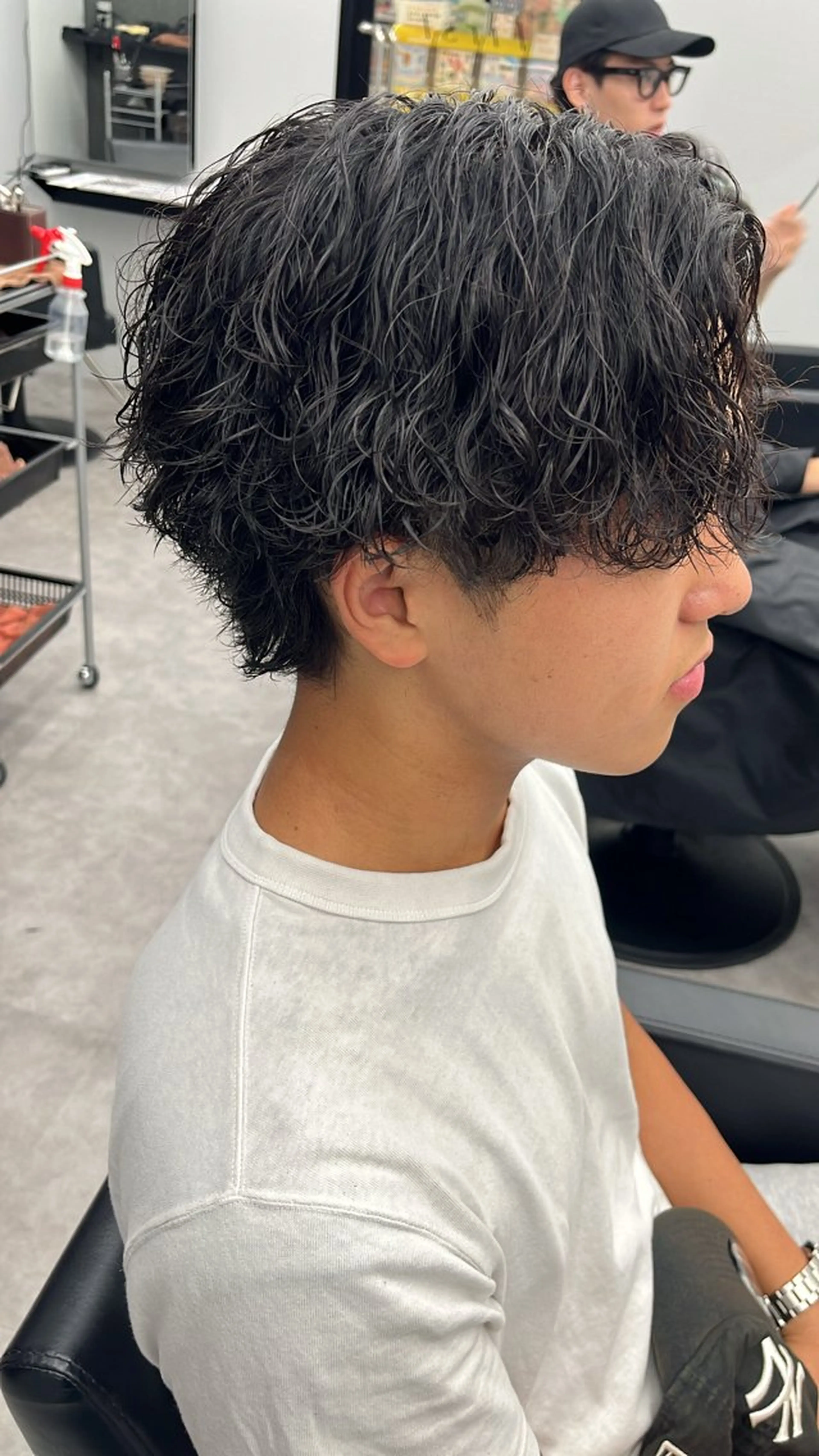 パーマ メンズ カット パーマ ヘアセット men's salon First中崎町店所属・First中崎町 西郡   涼のヘアスタイル