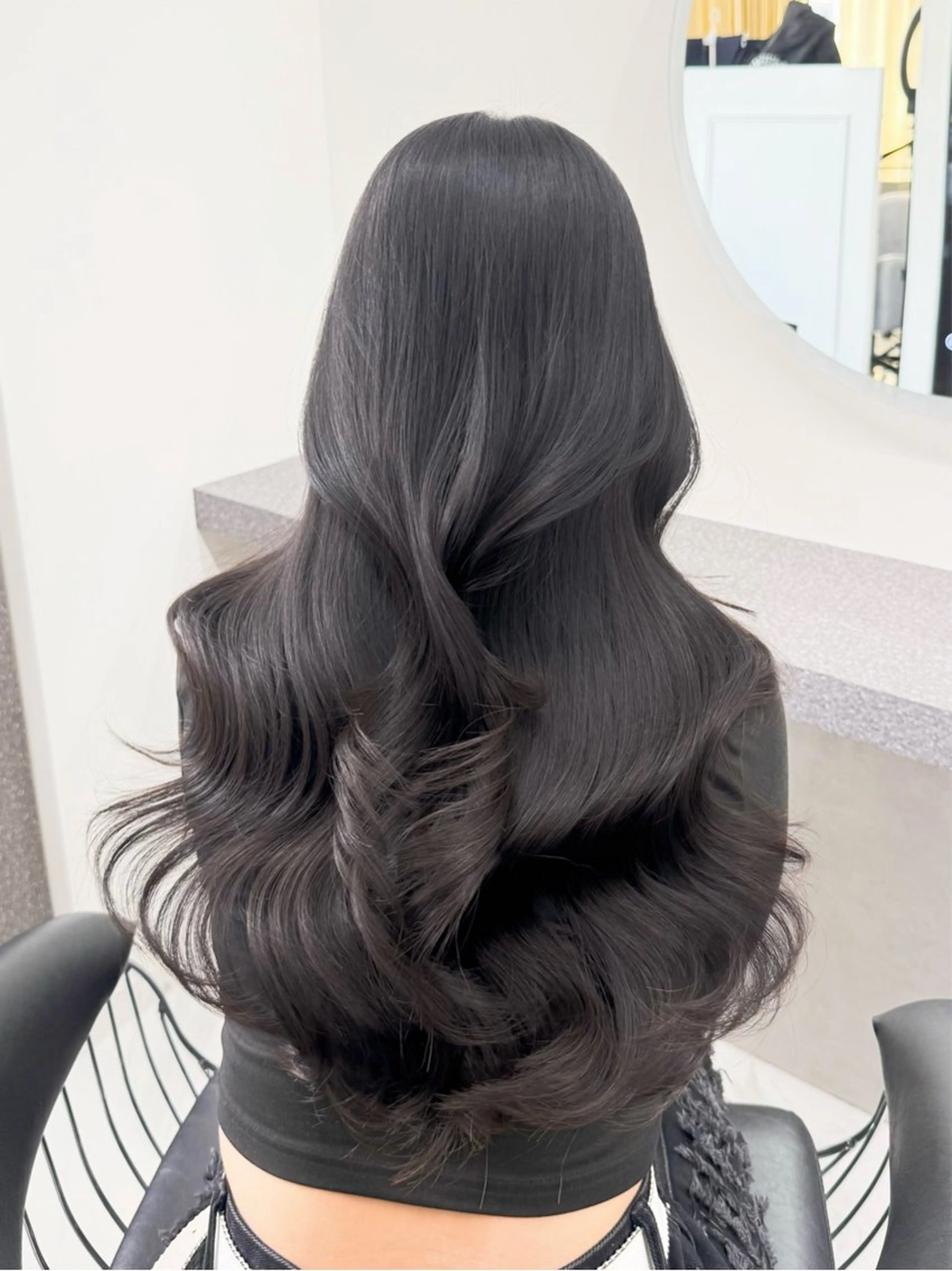 ロング カラー カット ヘアカラー トリートメント 🖤hana/顔周り /韓国風ヘア🖤のヘアスタイル