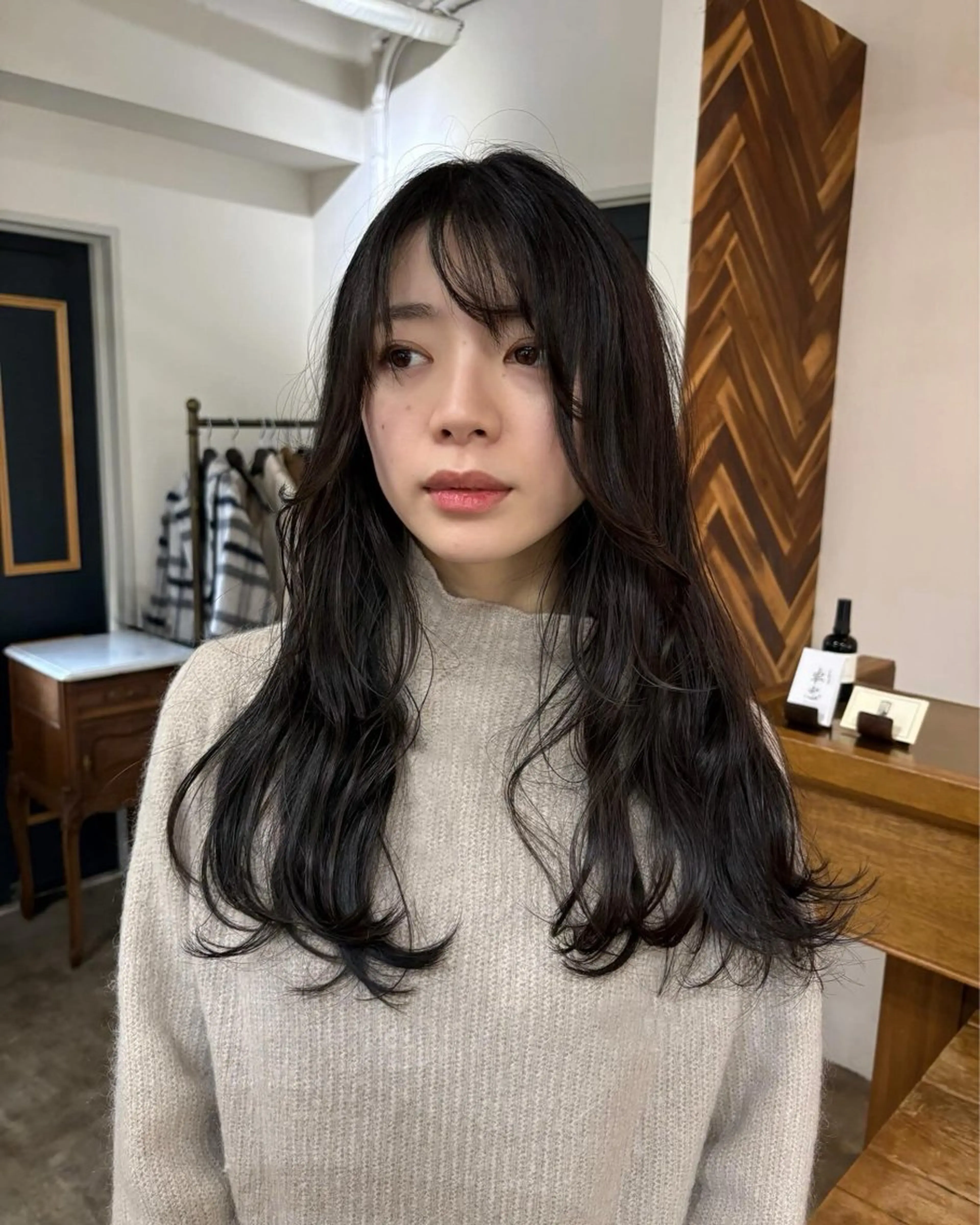 ロング カラー カット ヘアカラー トリートメント takada kohのヘアスタイル