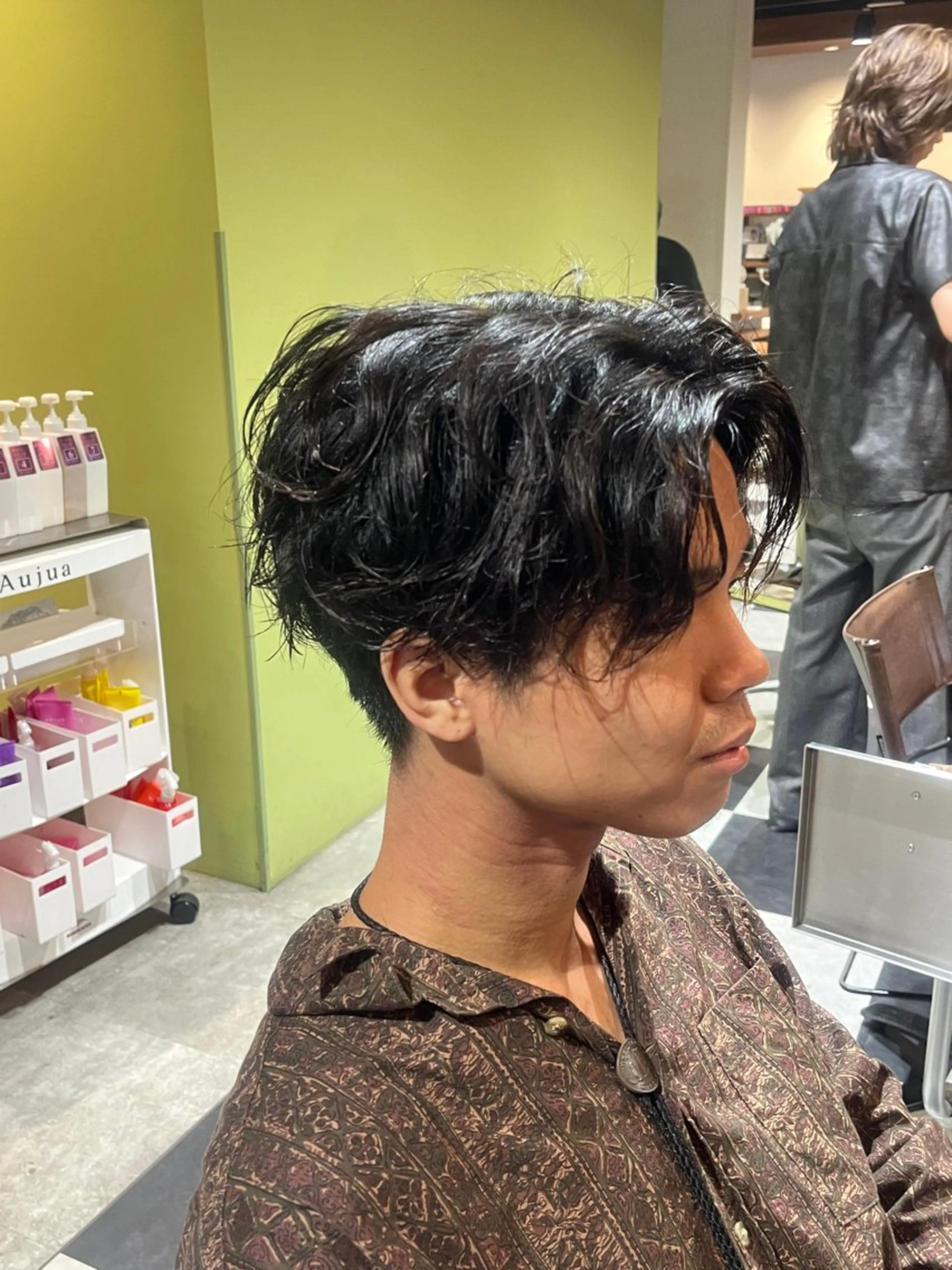 ミディアム パーマ メンズ ミディアムパーマ メンズパーマ スパイラルパーマ 🎧メンズパーマ特化 /RUI🎧のヘアスタイル