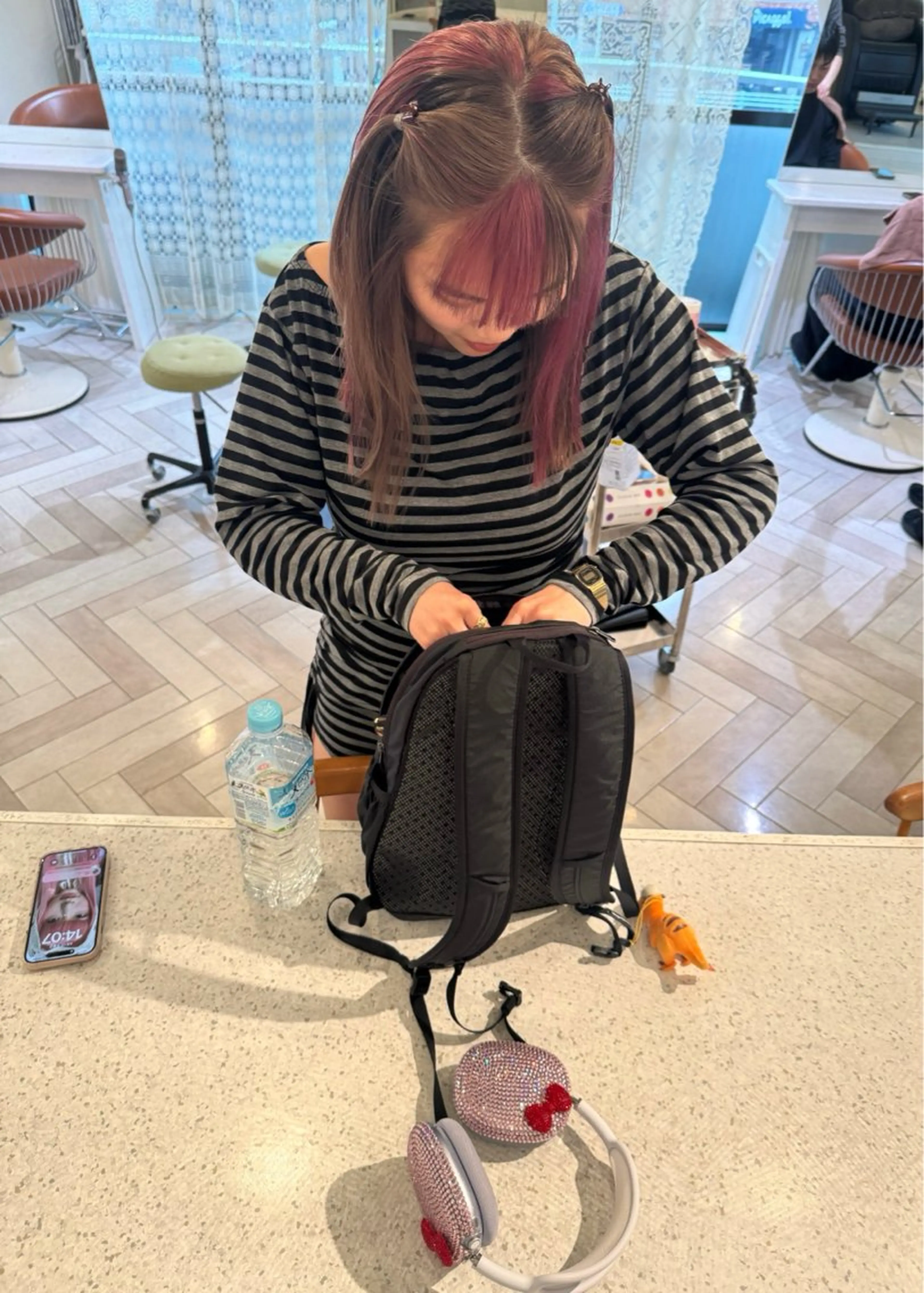 カラー ヘアカラー ブリーチカラー🎀 韓国風/寺門美優のヘアスタイル