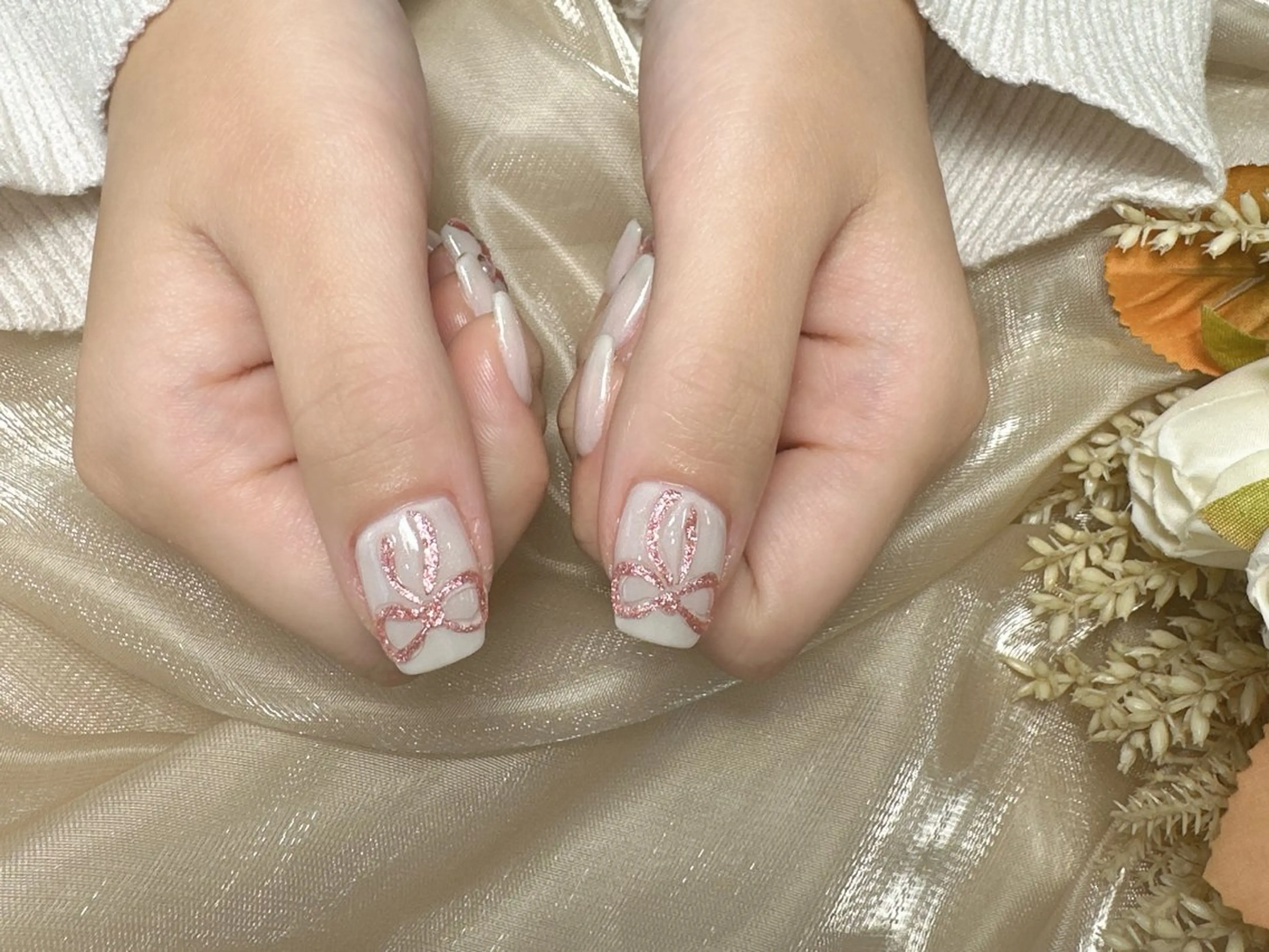 ネイル リボン 🫧M. nailsのネイルデザイン