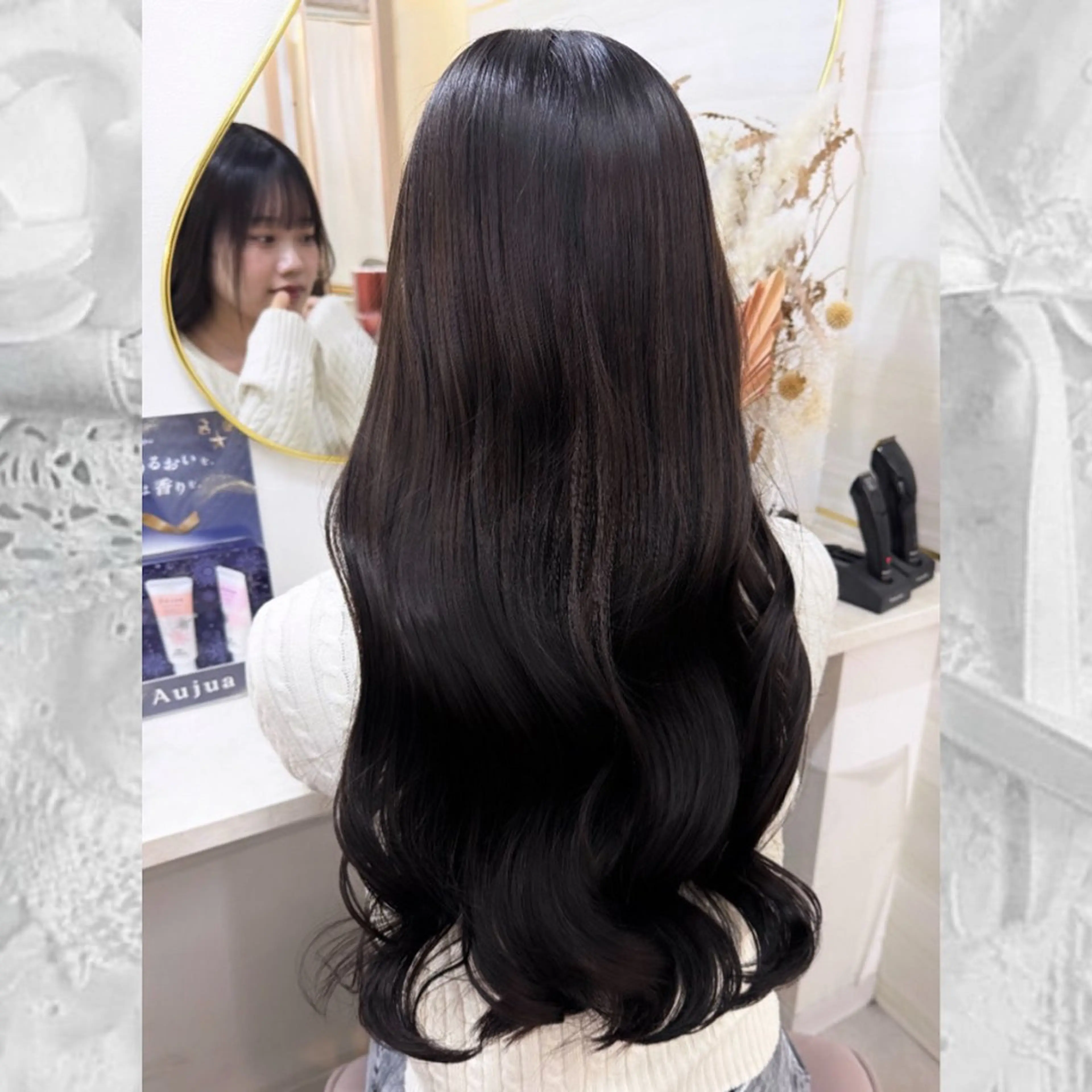 ロング ヘアカラー 島崎 穂乃香のヘアスタイル