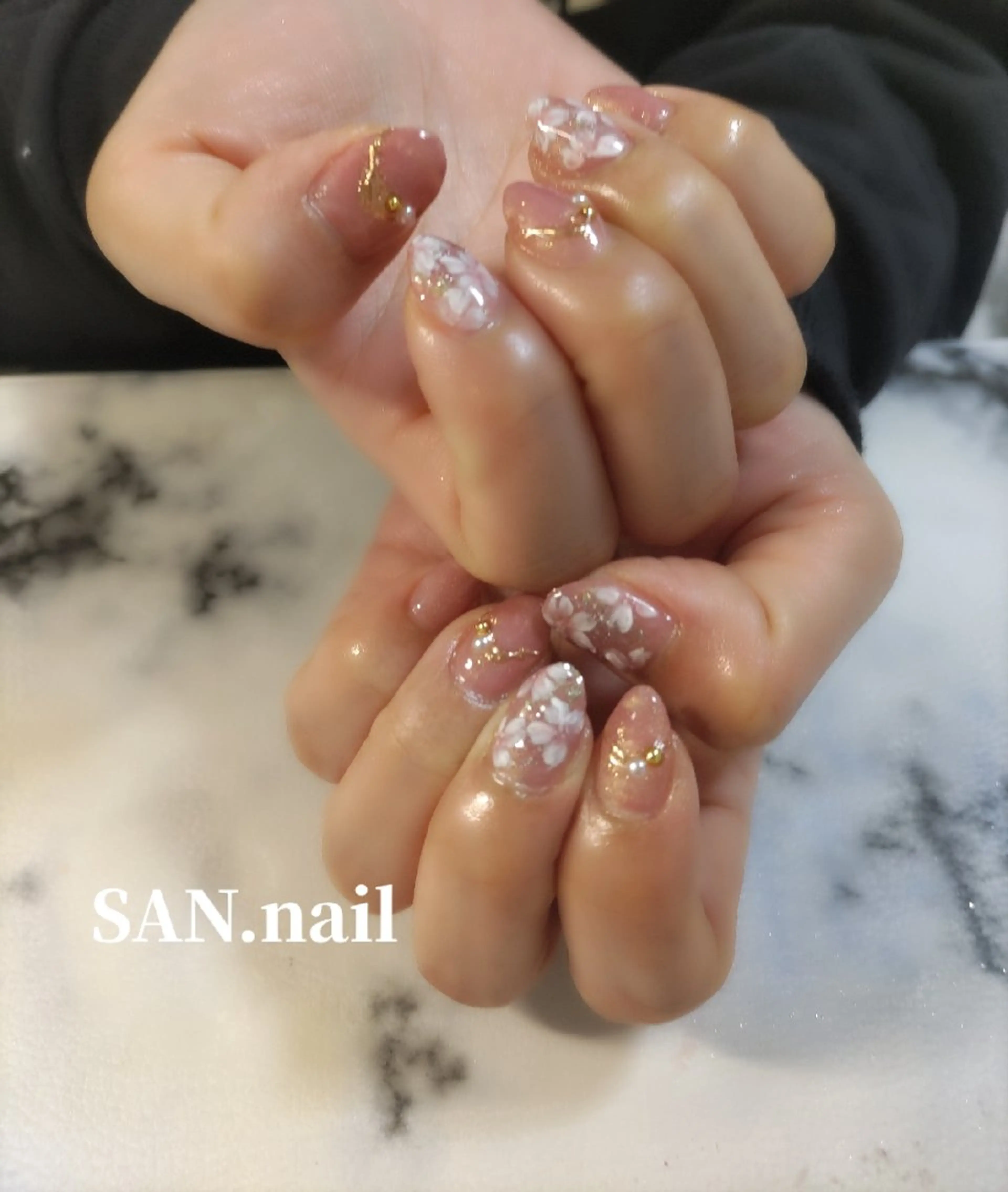 ネイル 桜ネイル ハンドネイル SAN. nailのネイルデザイン