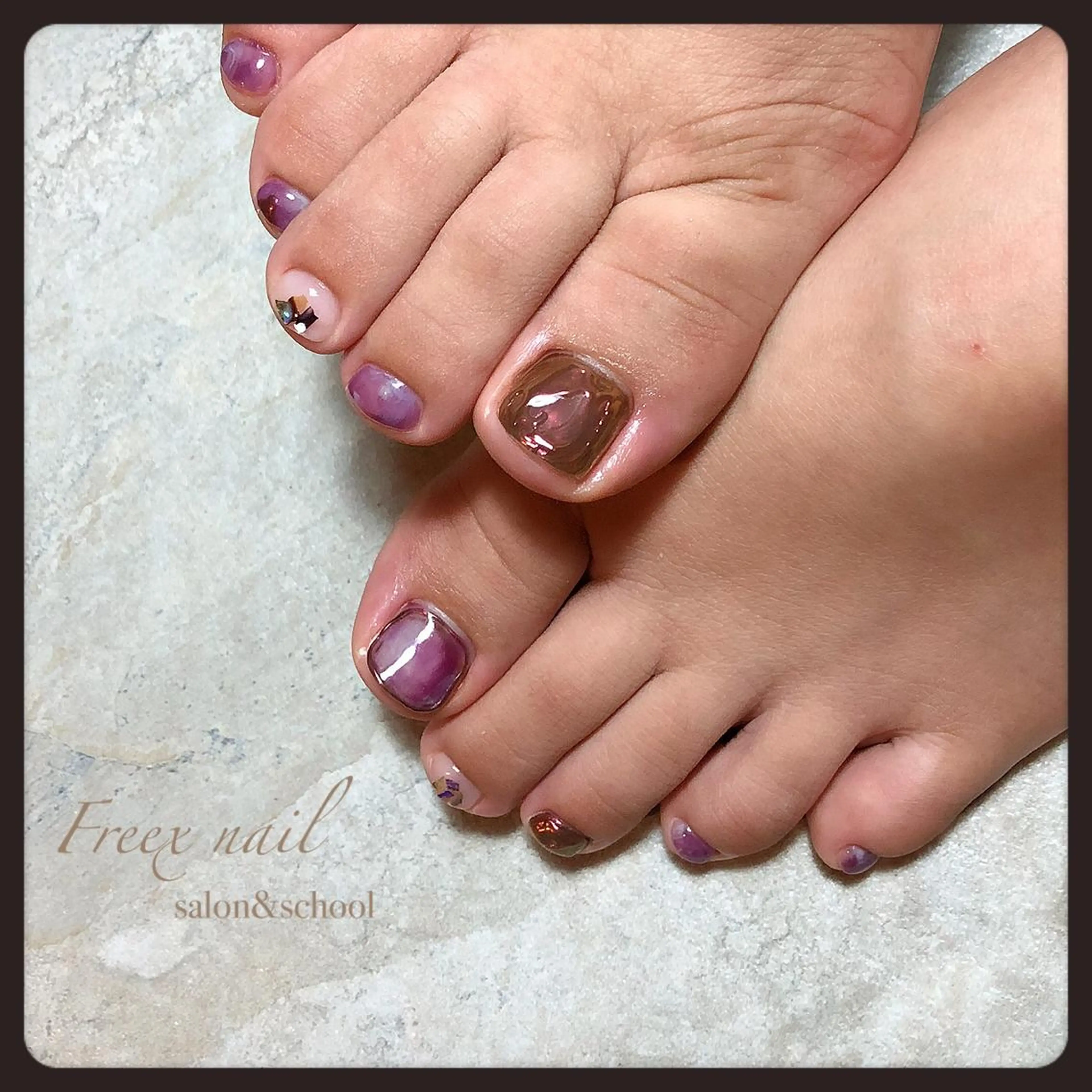 ネイル フットネイル Freex nail所属・freex nail /ニュアンス/個性派のネイルデザイン