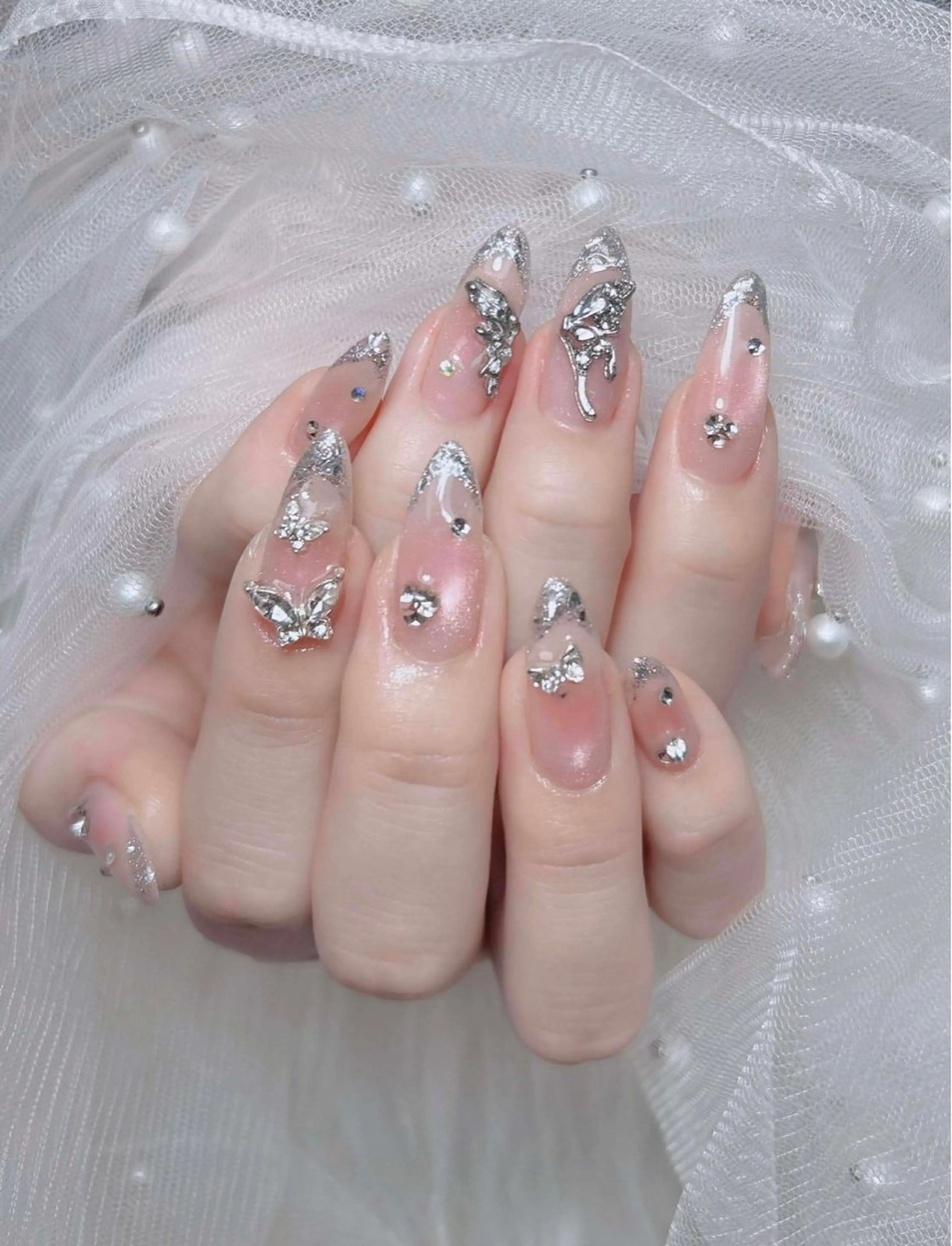 ネイル オーロラネイル チークネイル フットネイル フレンチネイル ハロウィン ハンドネイル Lumi Nail 新大久保3‘のネイルデザイン