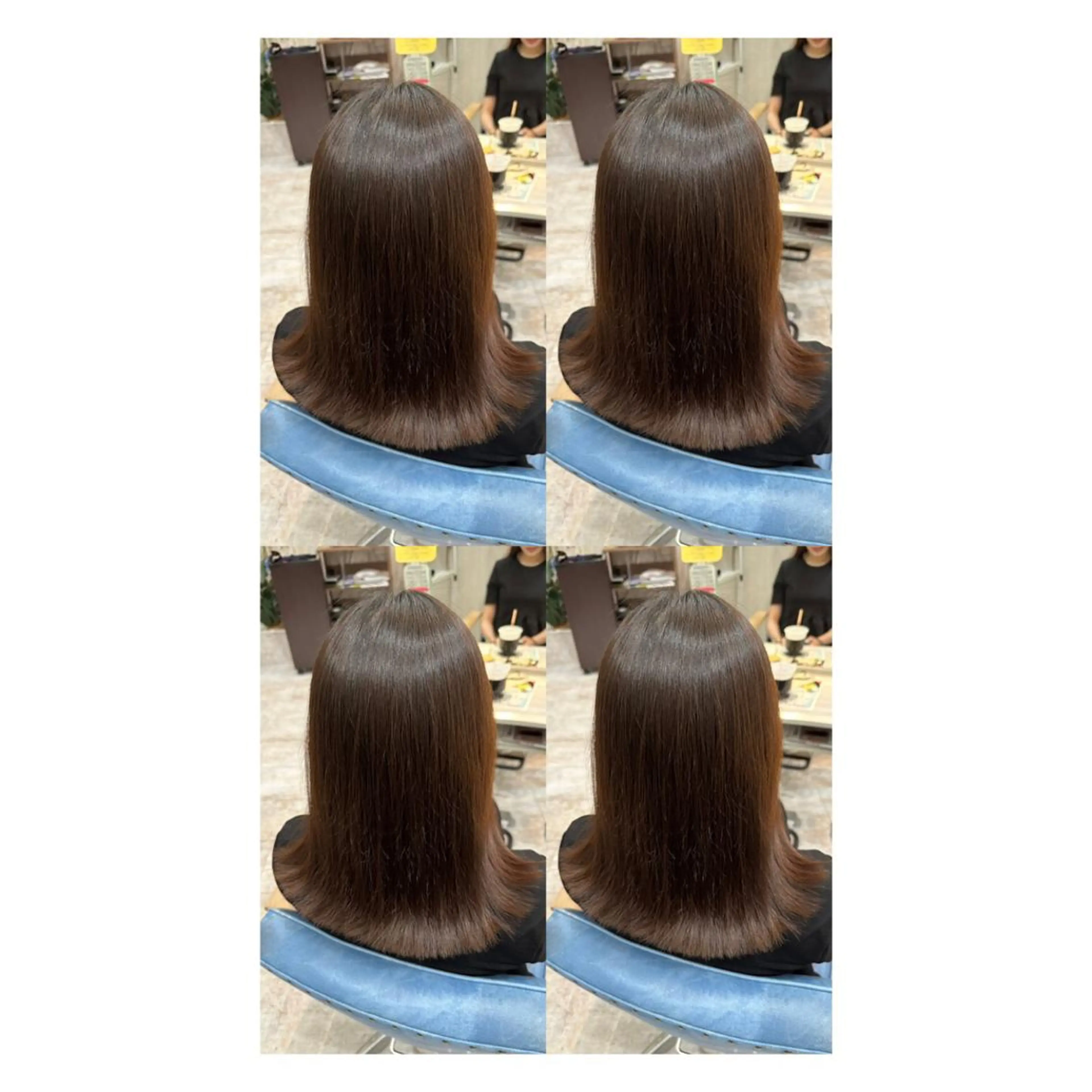 ミディアム カラー カット 縮毛矯正 店長✨レイヤー✖️ 髪質改善✖️韓国ヘアのヘアスタイル