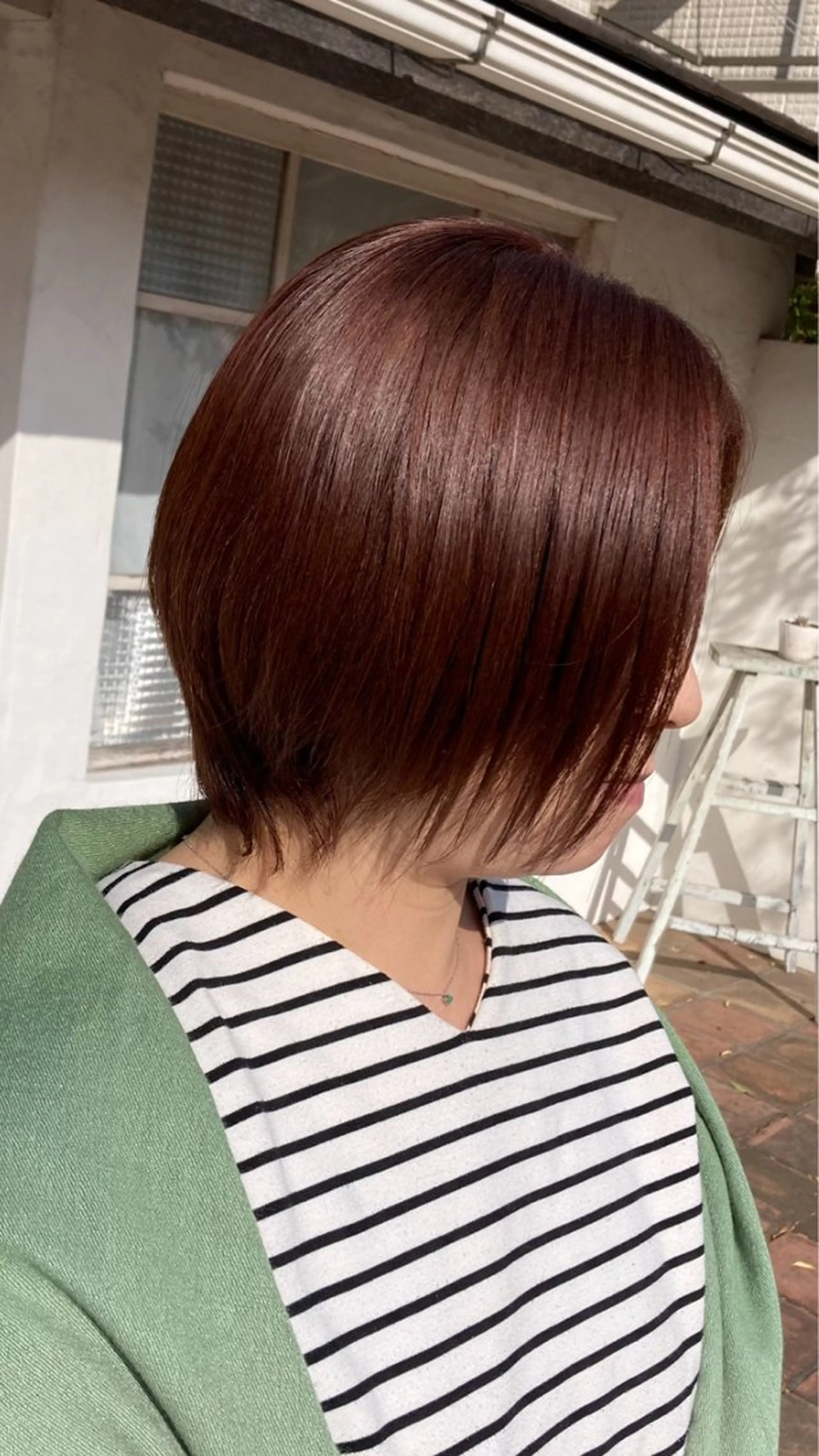 ショート カラー ベージュカラー ピンクカラー ピンクベージュ カット ヘアカラー 林 エリのヘアスタイル