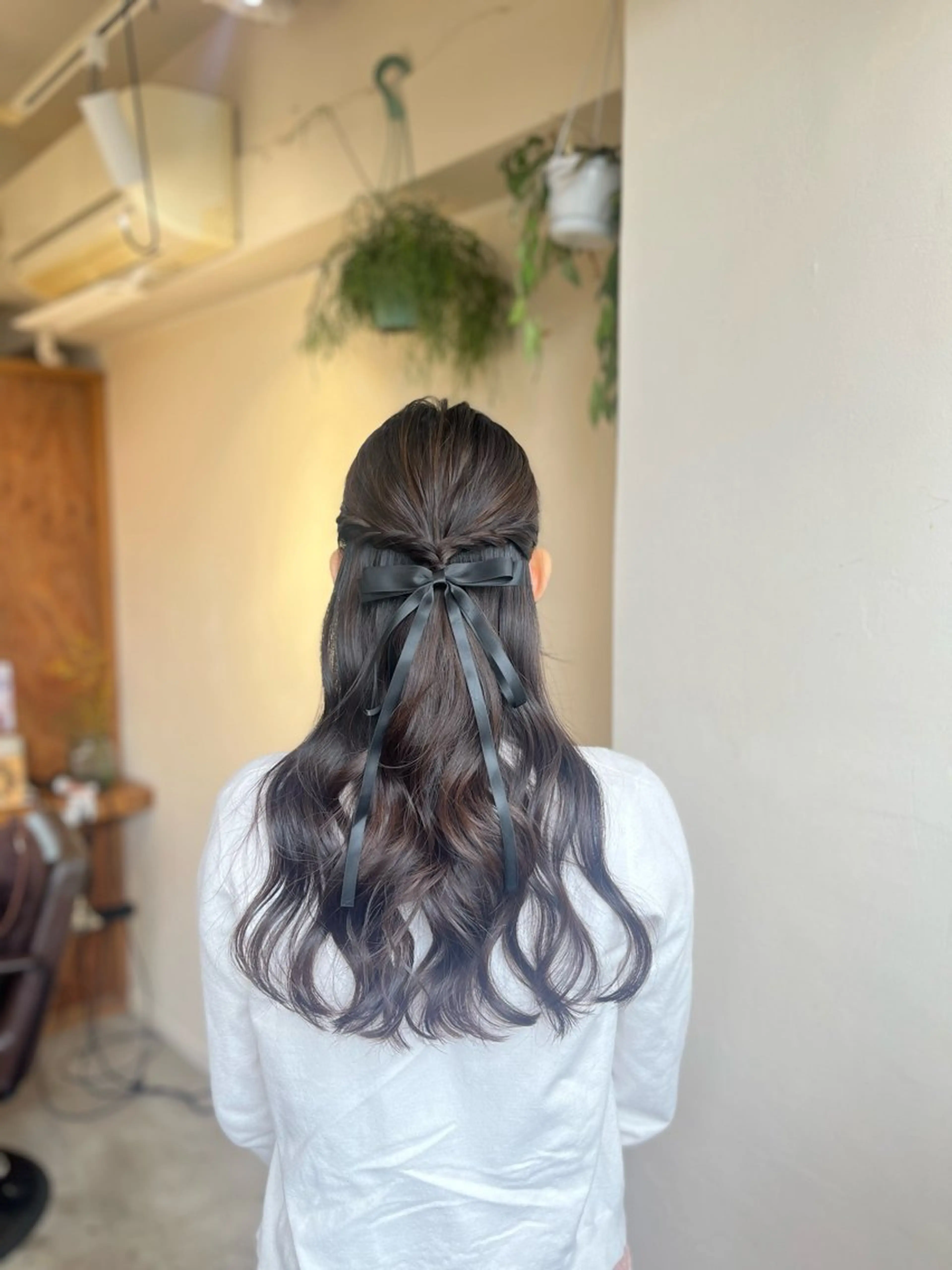 ロング 塩川ももこ/ 縮毛矯正/ヘアセットのヘアスタイル