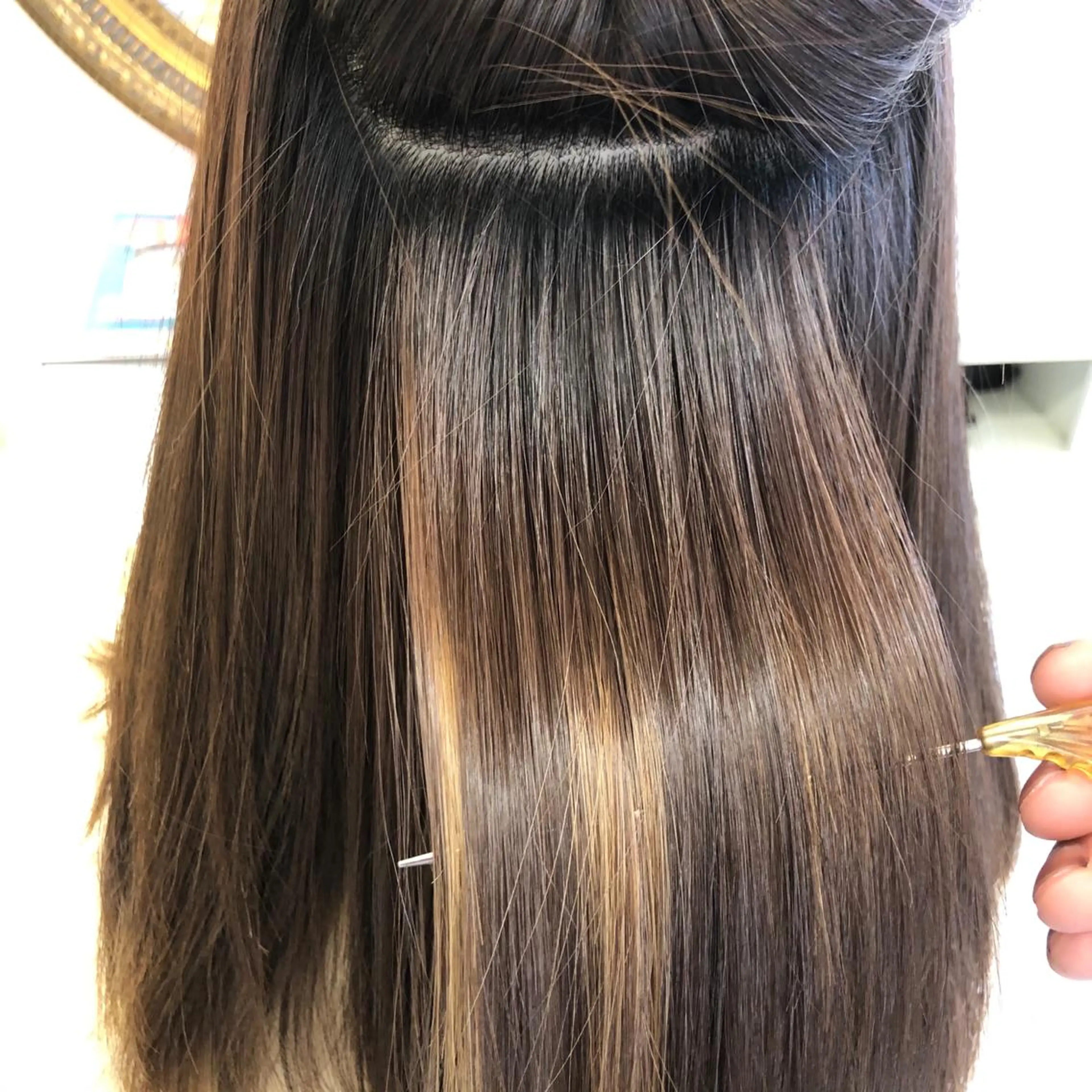 セミロング ハイライト カット 縮毛矯正 [仙台髪質改善]小原 弘之のヘアスタイル