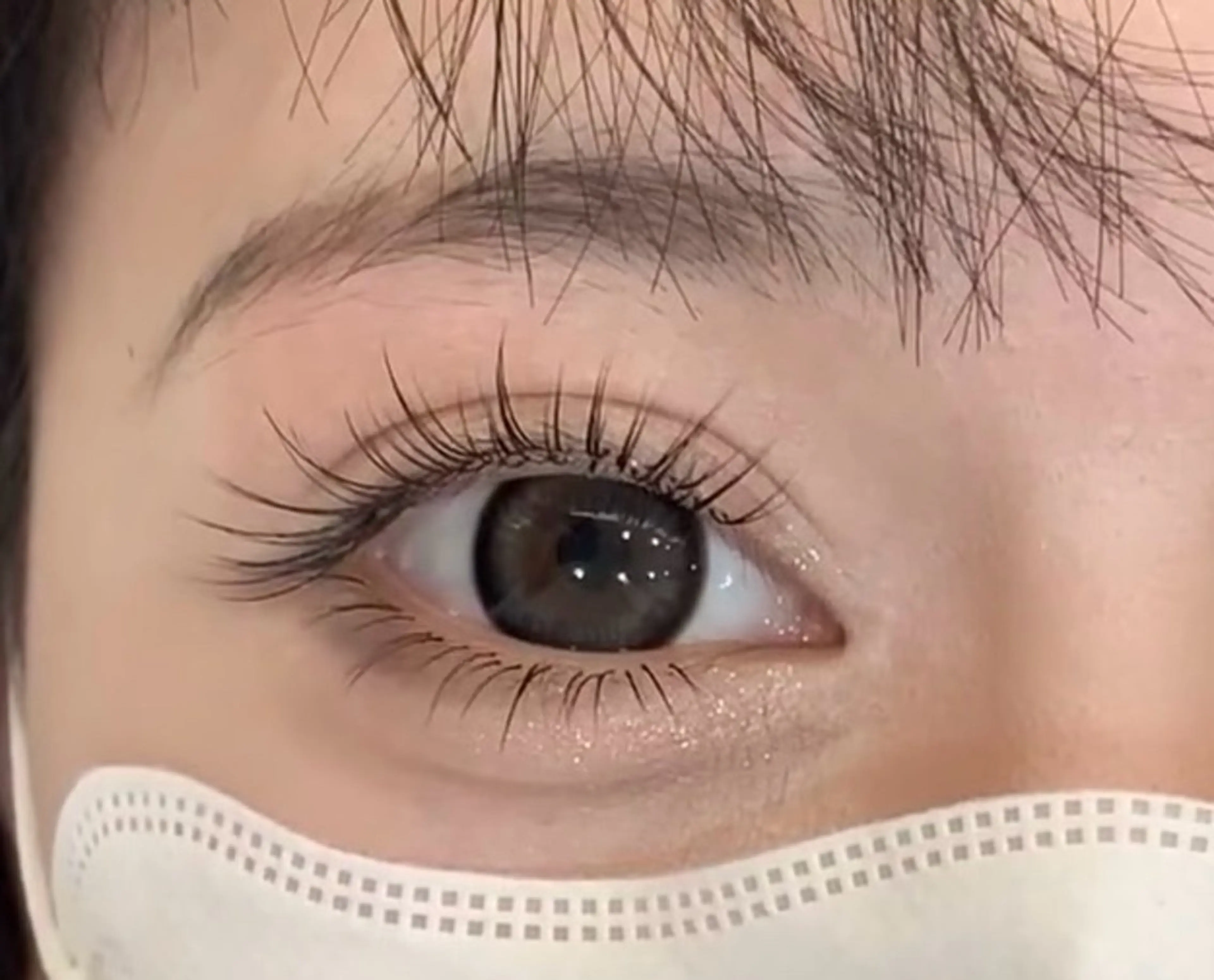 マツエク・マツパ 付け放題 バインドロック 束感まつ毛 カラーマツエク フラットラッシュ Ｍ salon アイラッシュのマツエク・マツパデザイン