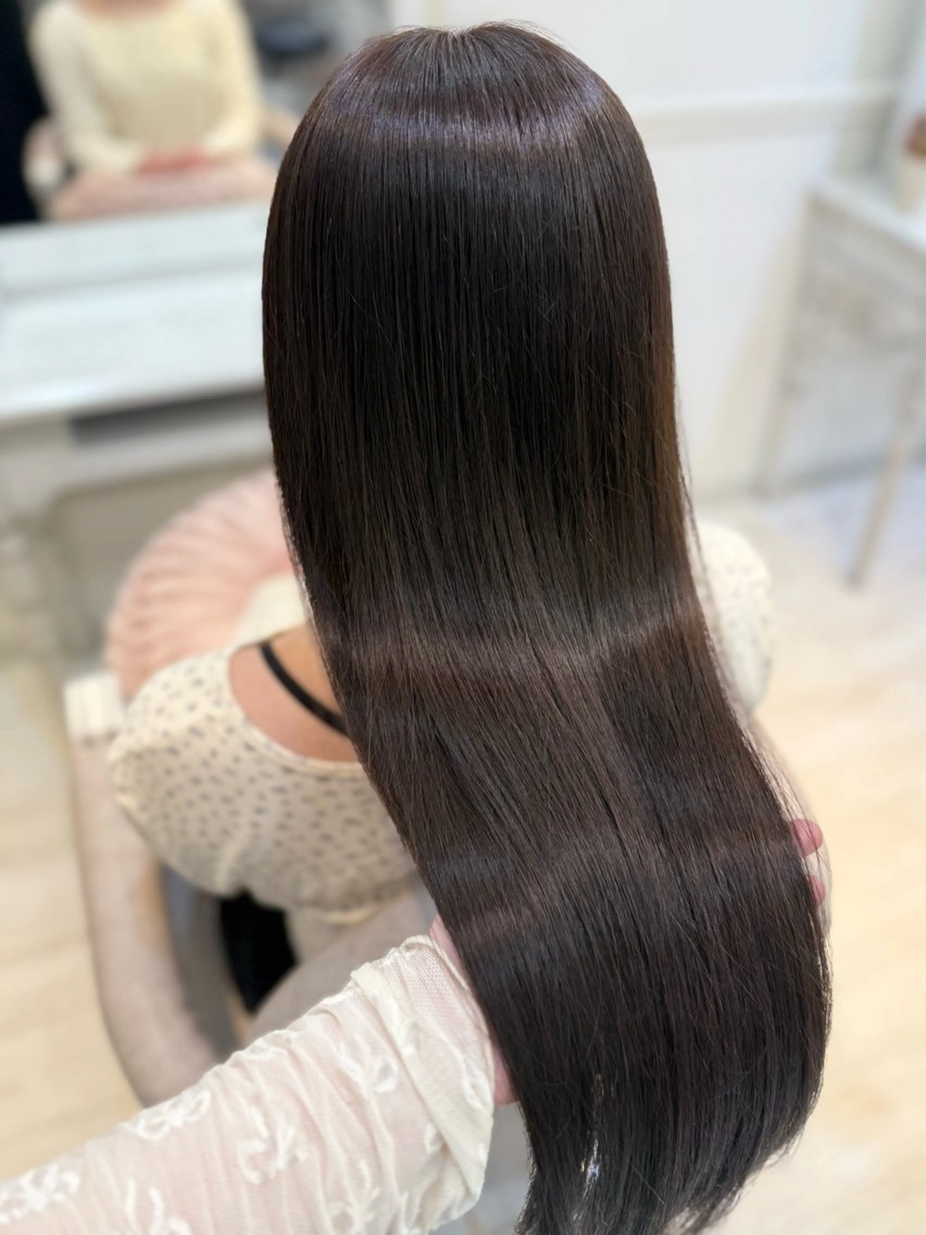 ロング カラー 透明感カラー 縮毛矯正 ヘアカラー reina /練習モデル様募集中のヘアスタイル