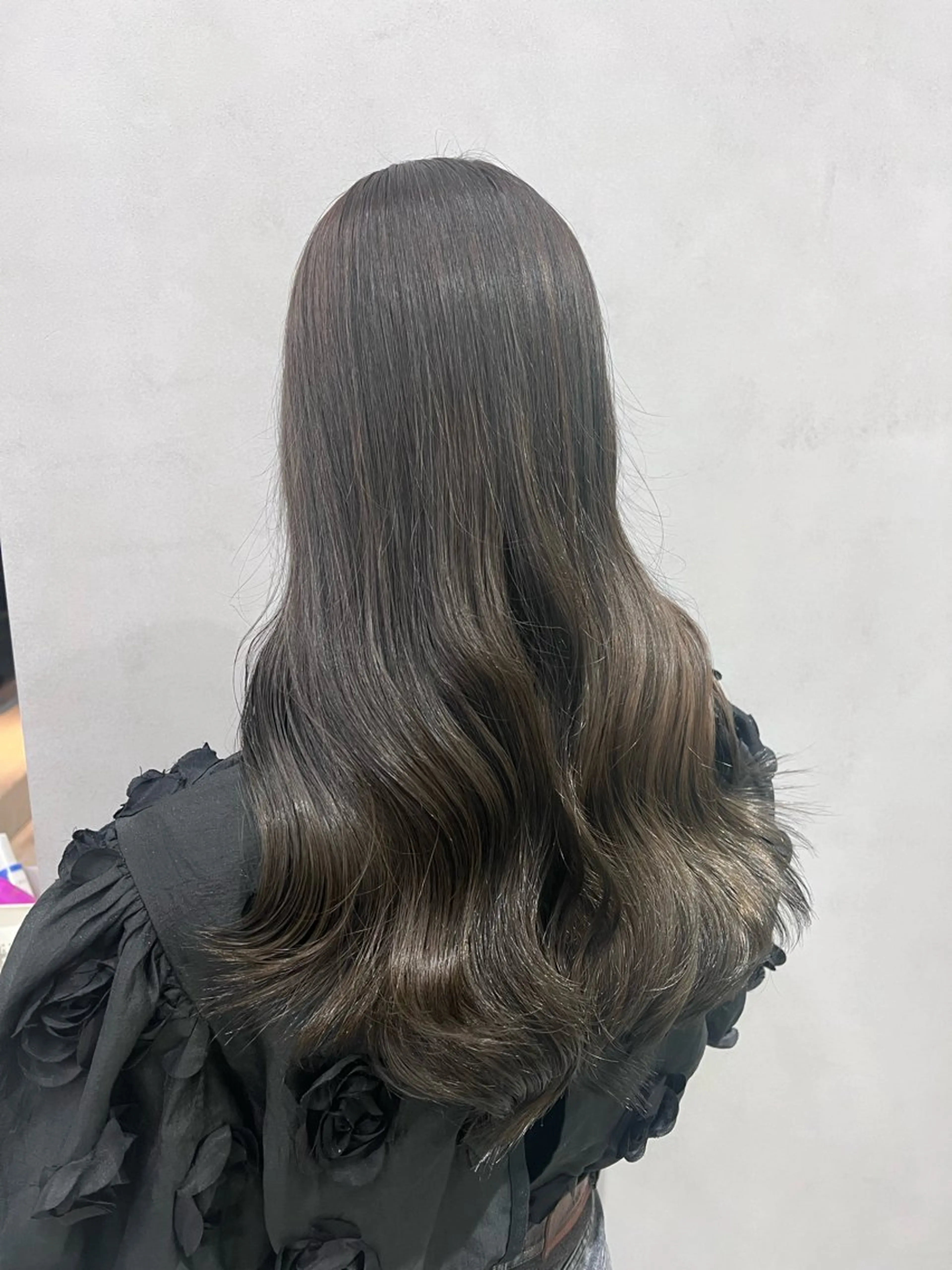 セミロング カラー ヘアアレンジ ブリーチ グレージュ ブリーチなしカラー トリートメント ヘアカラー トリートメント ヘッドスパ ヘアセット 大宮/山口 竣也のヘアスタイル