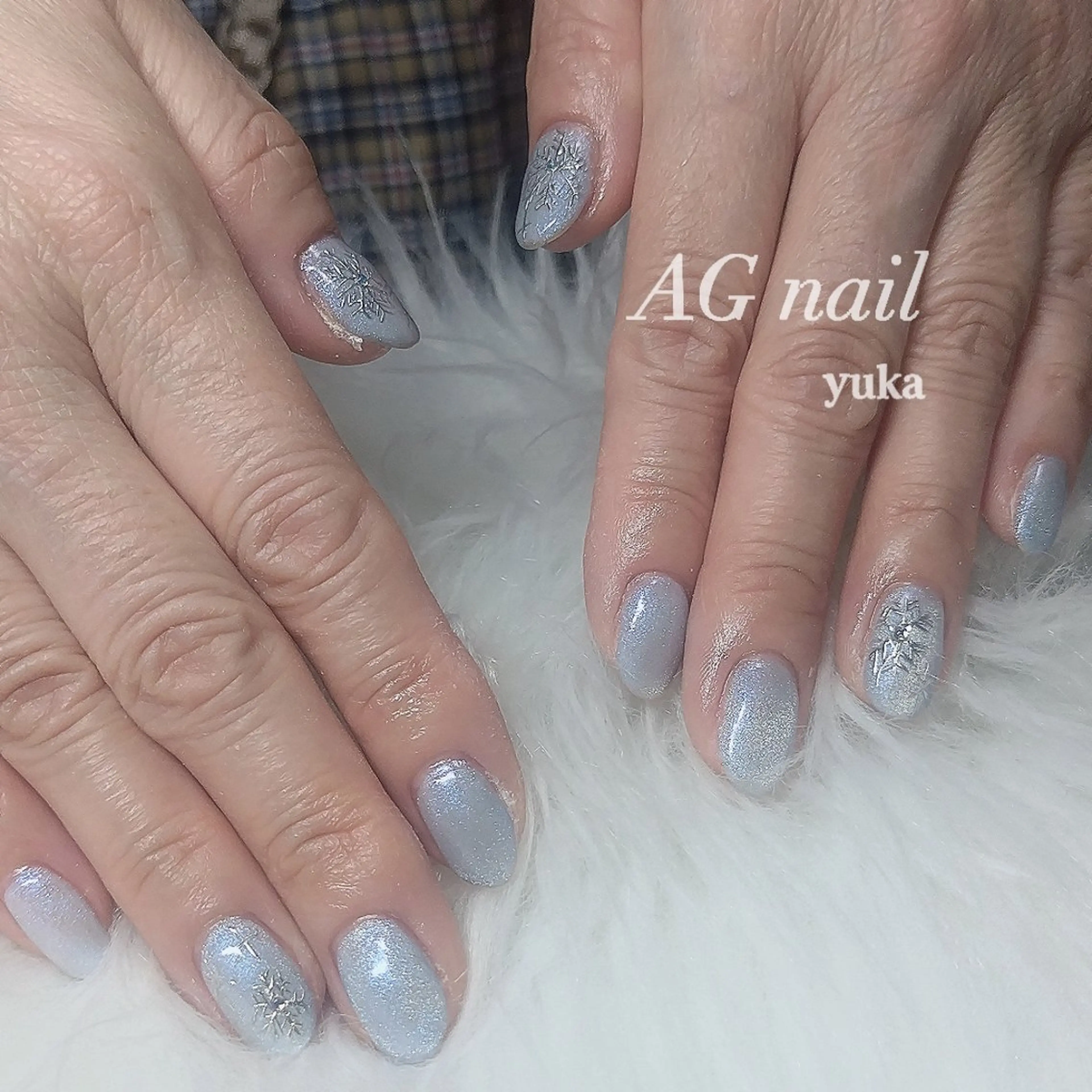 ネイル キラキラネイル ハンドネイル AG nail 〚　yuka　〛のネイルデザイン