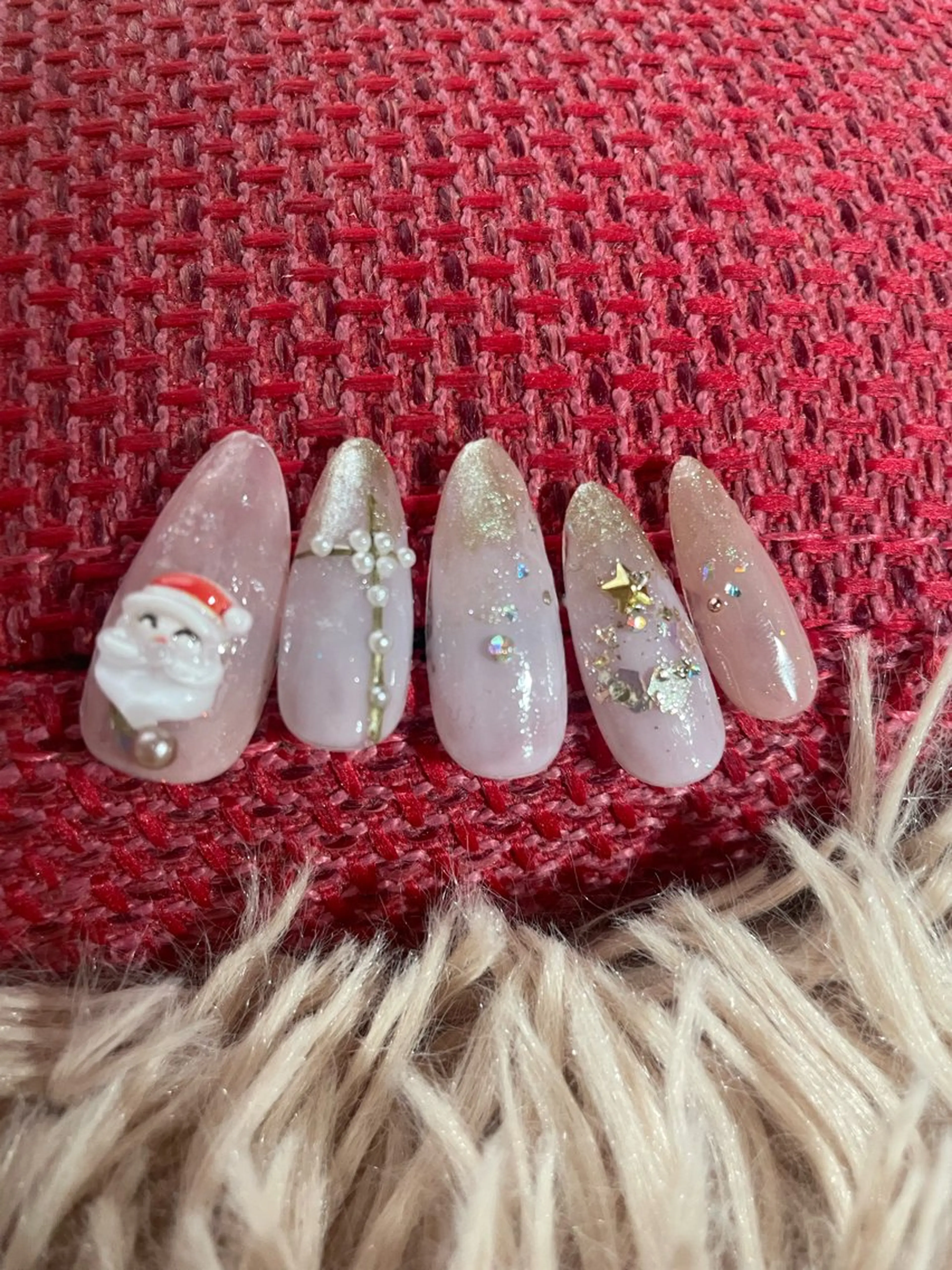 ネイル グラデーション マグネットネイル 冬ネイル クリスマス NAIL★M 真紀のネイルデザイン