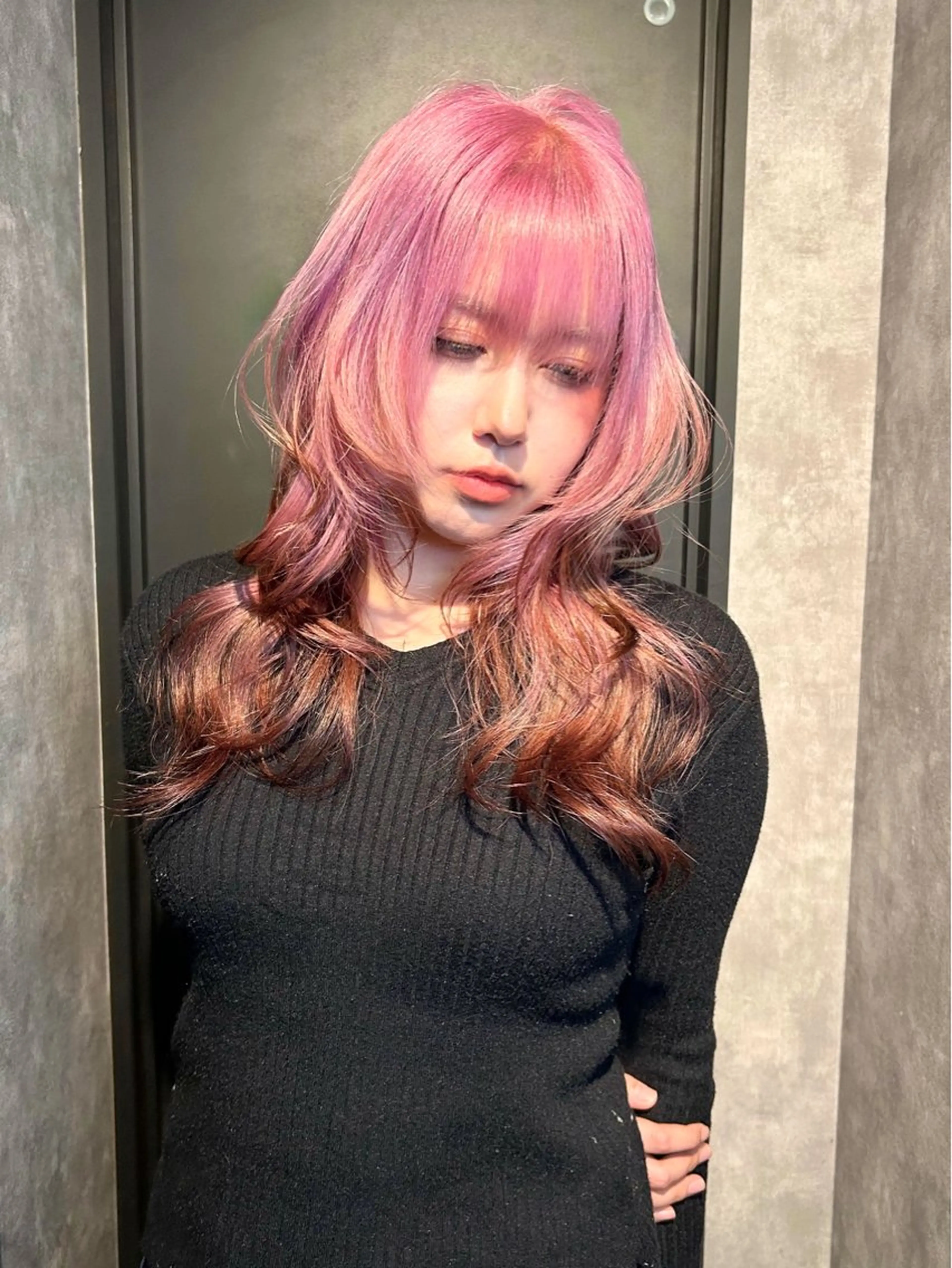 セミロング ヘアカラー トリートメント 鈴木 華奈のヘアスタイル