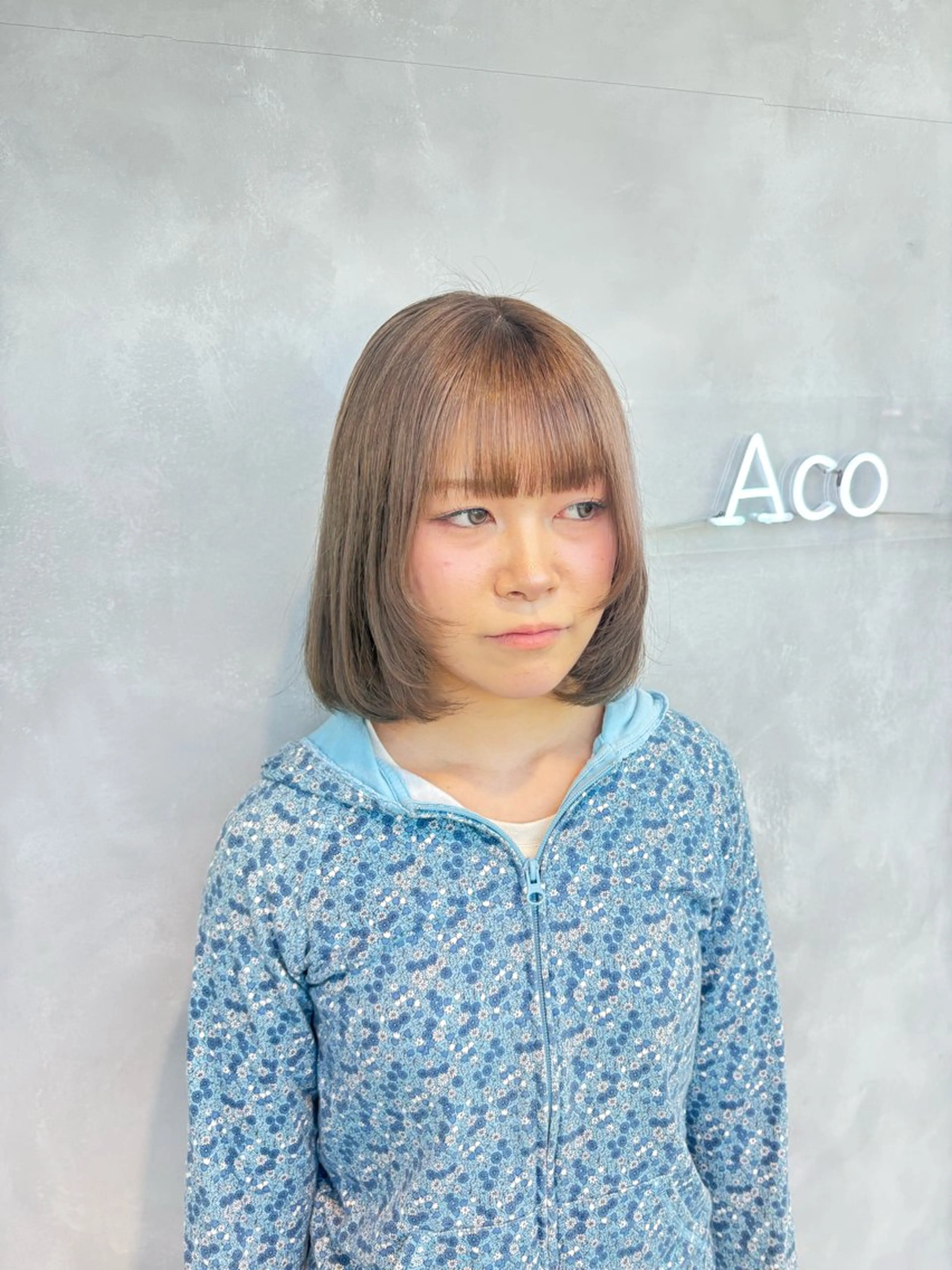 ショート カラー グレージュ シルバー ヘアカラー 茅ヶ崎/ハイトーン/ Ramuのヘアスタイル