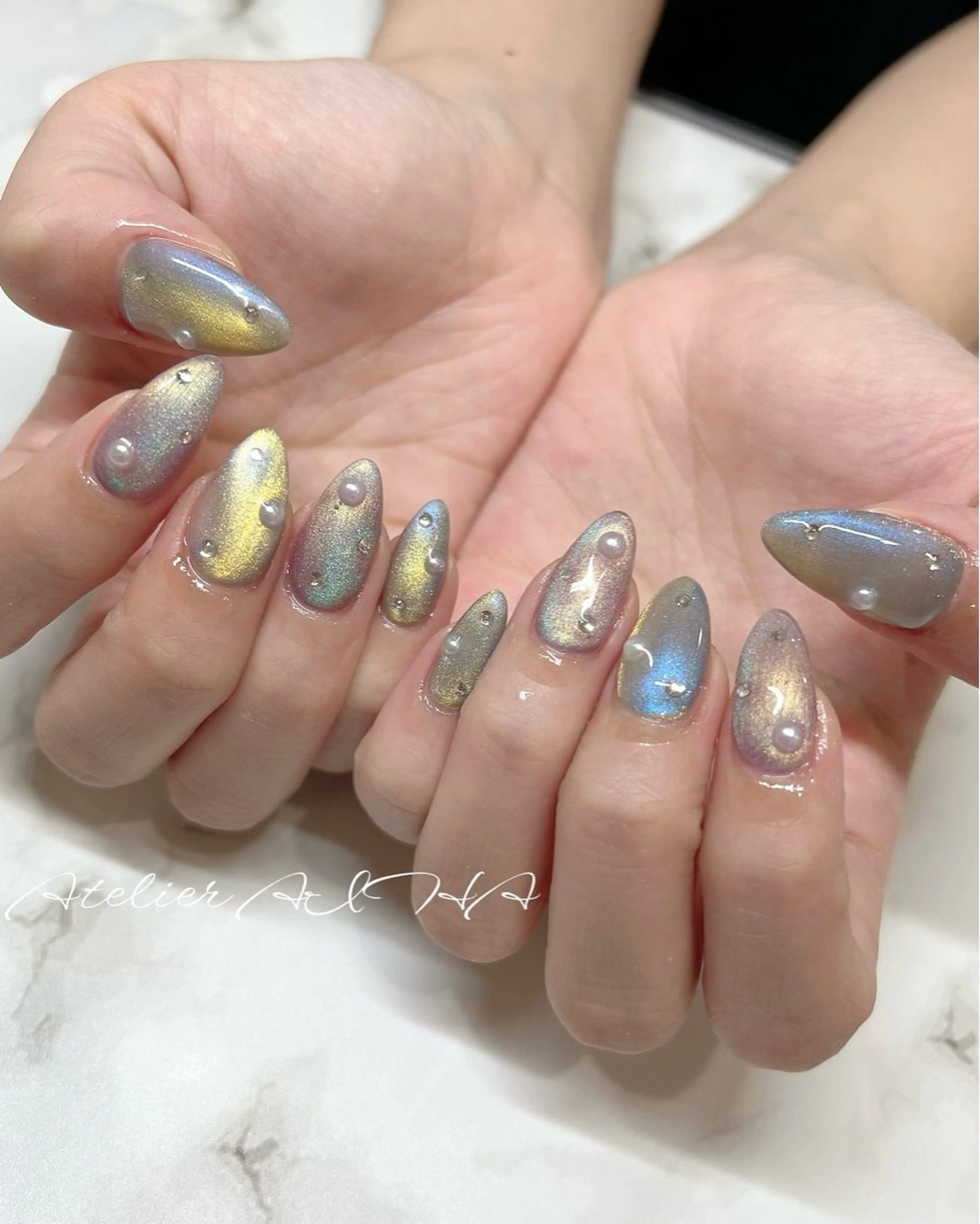 セミロング アトリエAIHA所属・アトリエAIHA★ フィルイン推奨サロンのネイルデザイン