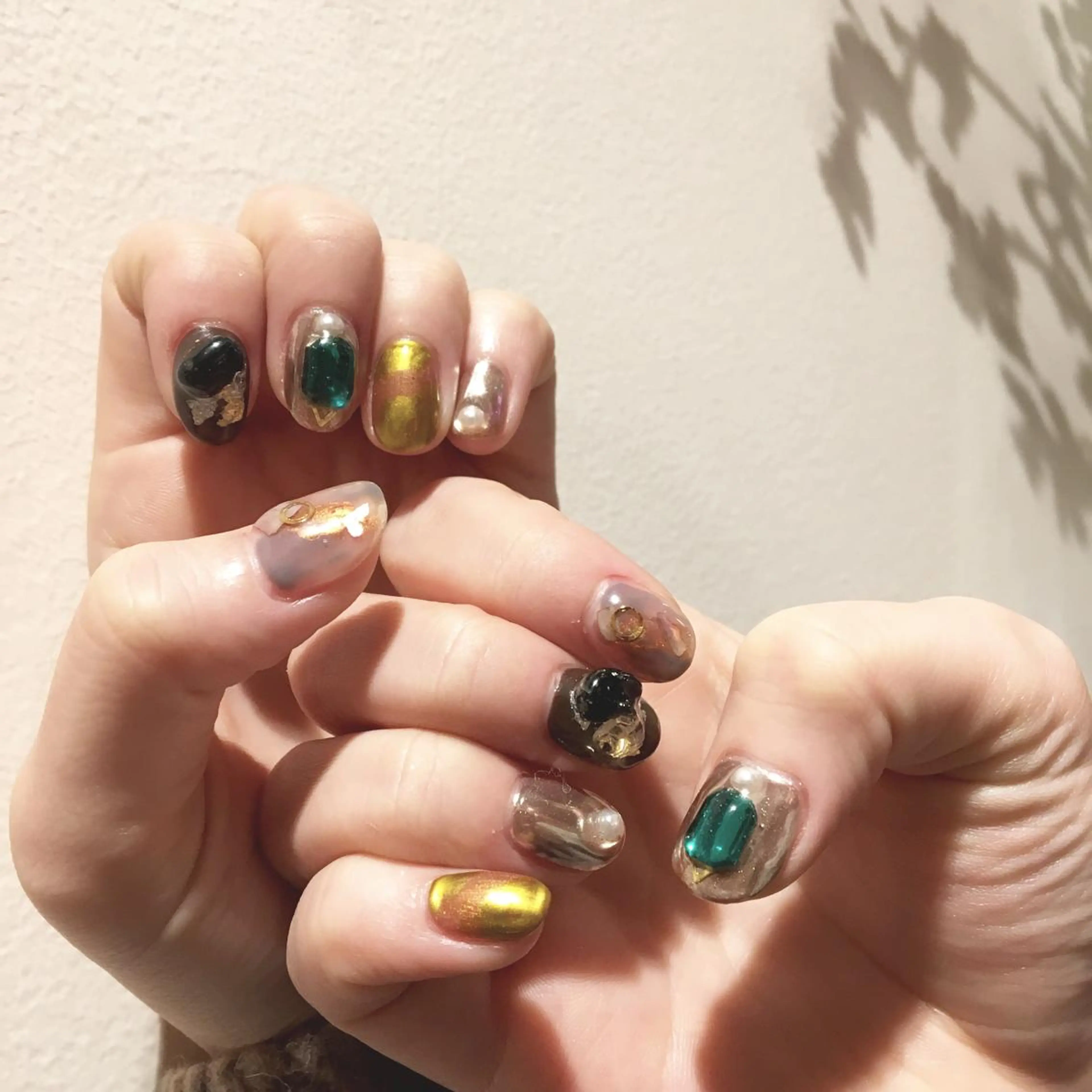 ネイル ブラウン revia所属・ERI Nailistのネイルデザイン