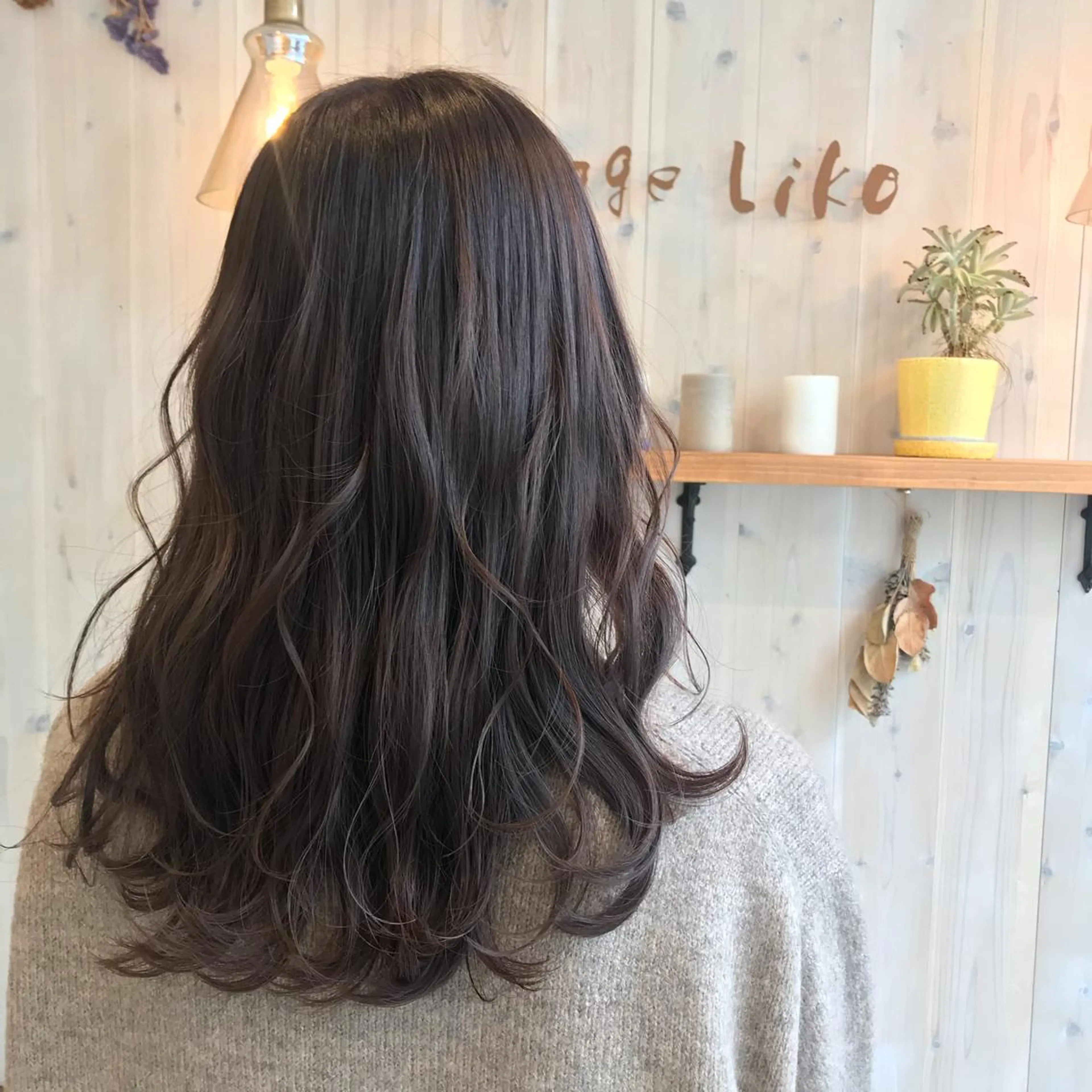 セミロング カラー 透明感カラー/ 寺田千雅子のヘアスタイル