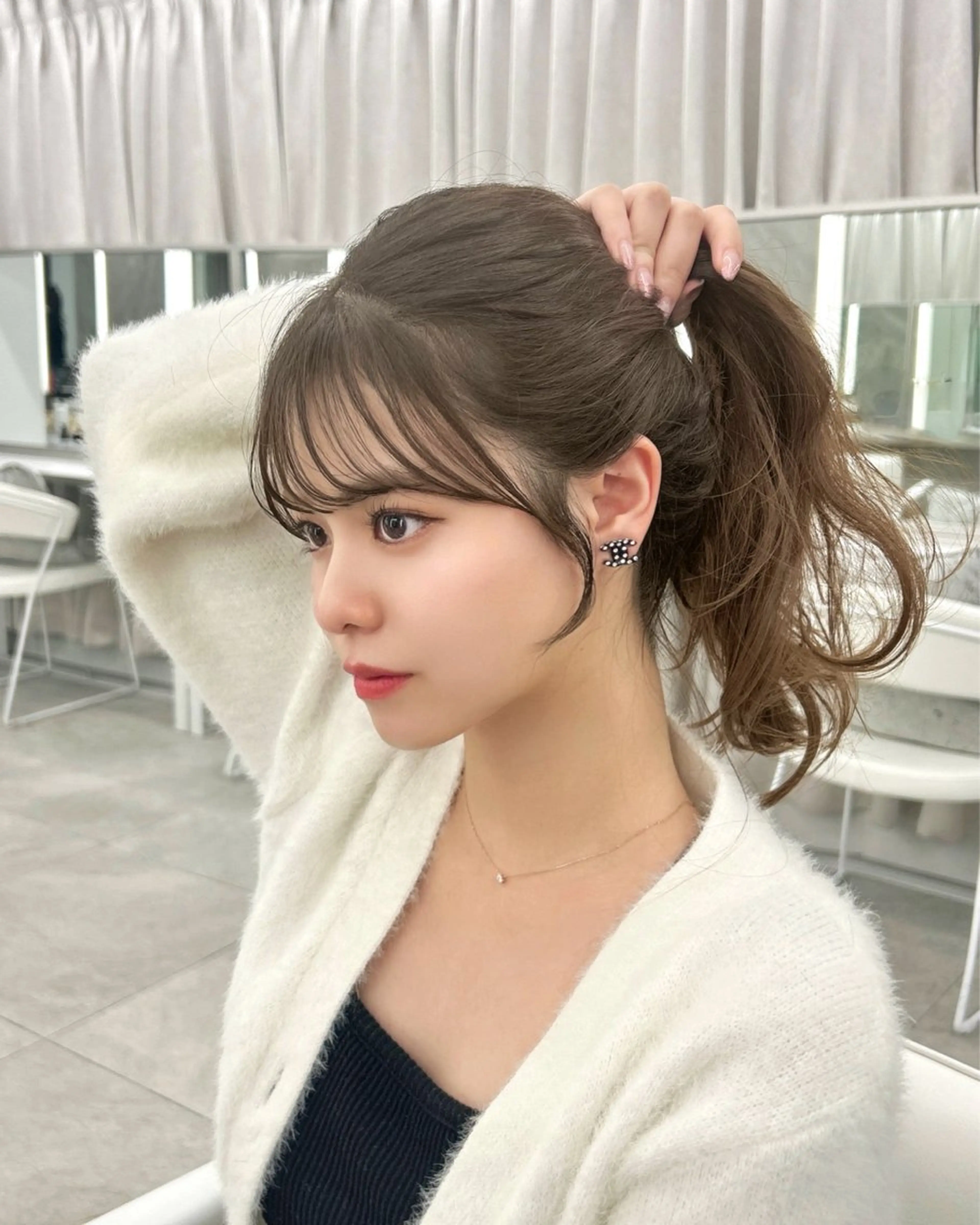 ロング 韓国顔まわり/前髪 /レイヤー/いつきのヘアスタイル