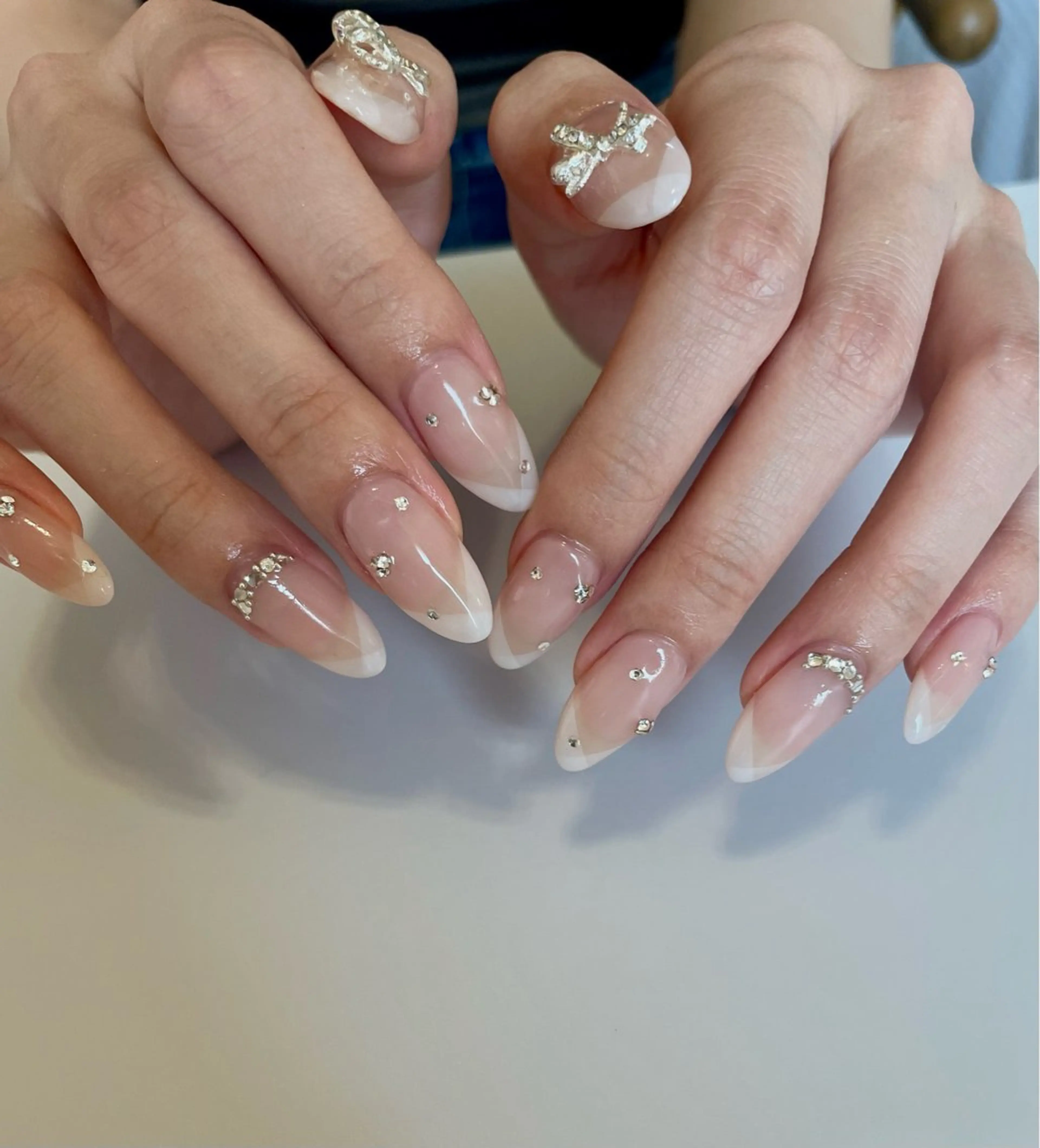 ネイル フレンチネイル ワンホンネイル ハンドネイル Nailsalon Olu所属・ネイリスト Nanaのネイルデザイン