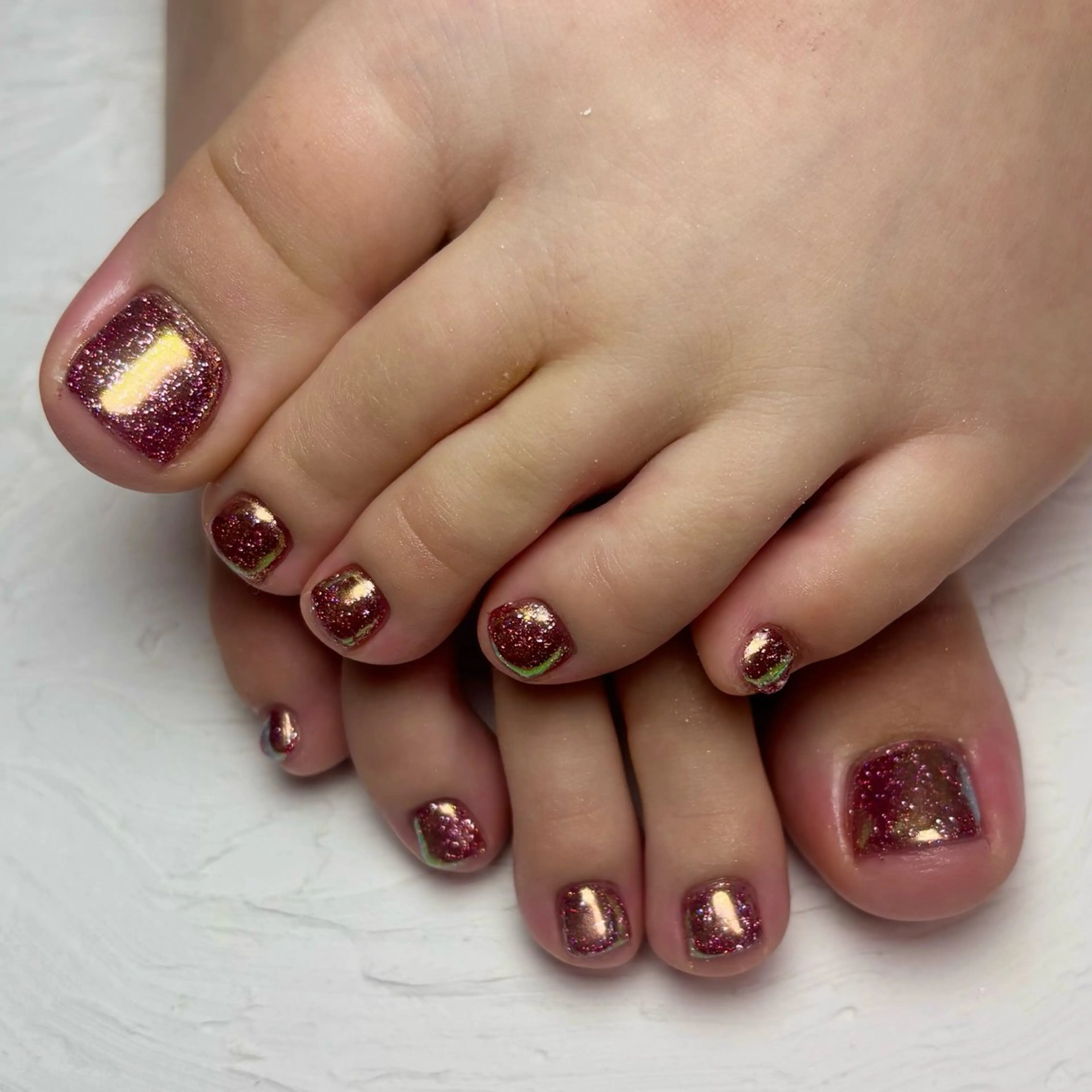 【オフなし】フット　フラッシュ✖️オーロラ✨️📸(2色まで)の写真