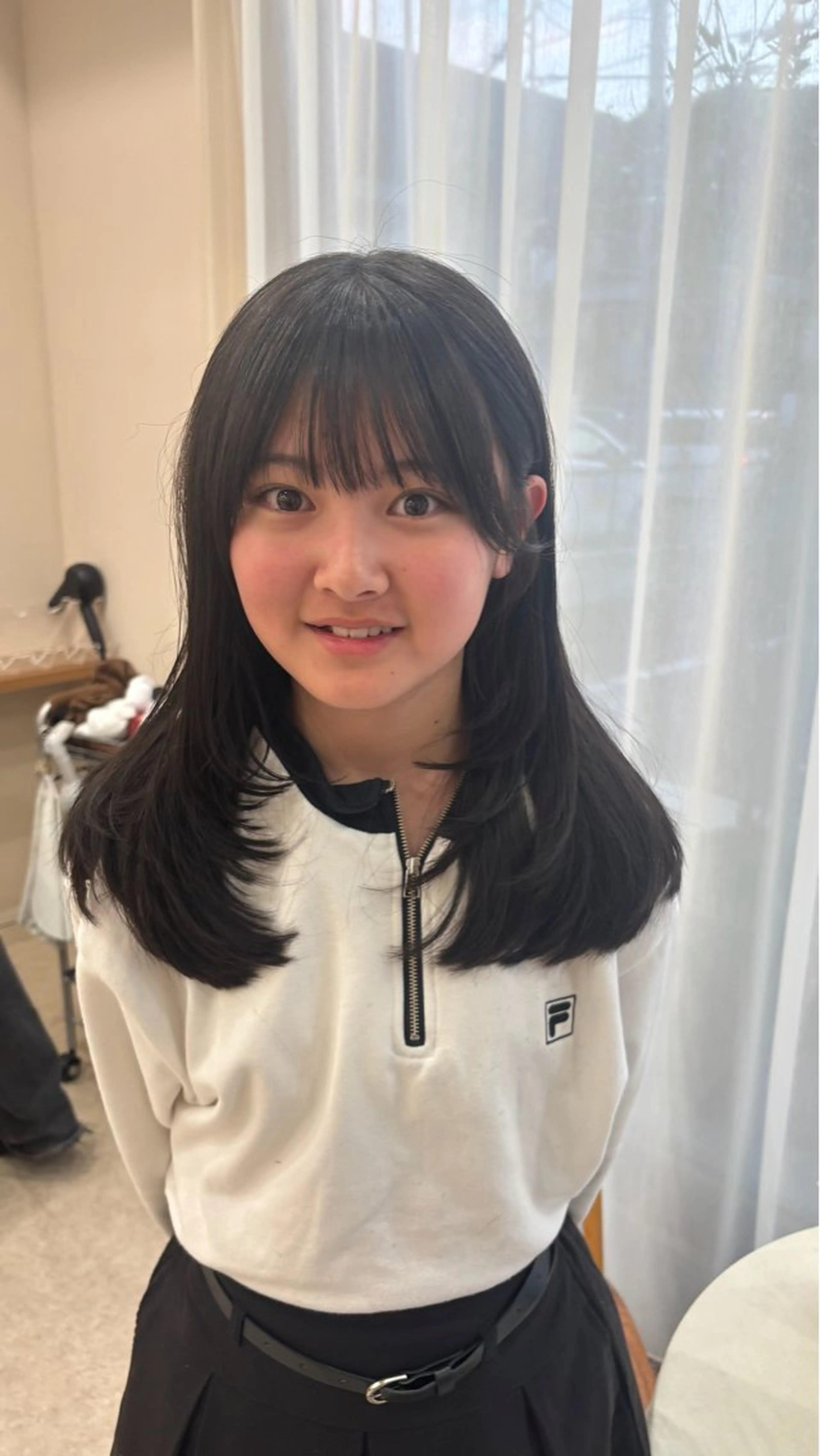 ロング ヘアアレンジ カット 能勢 莉里花のヘアスタイル
