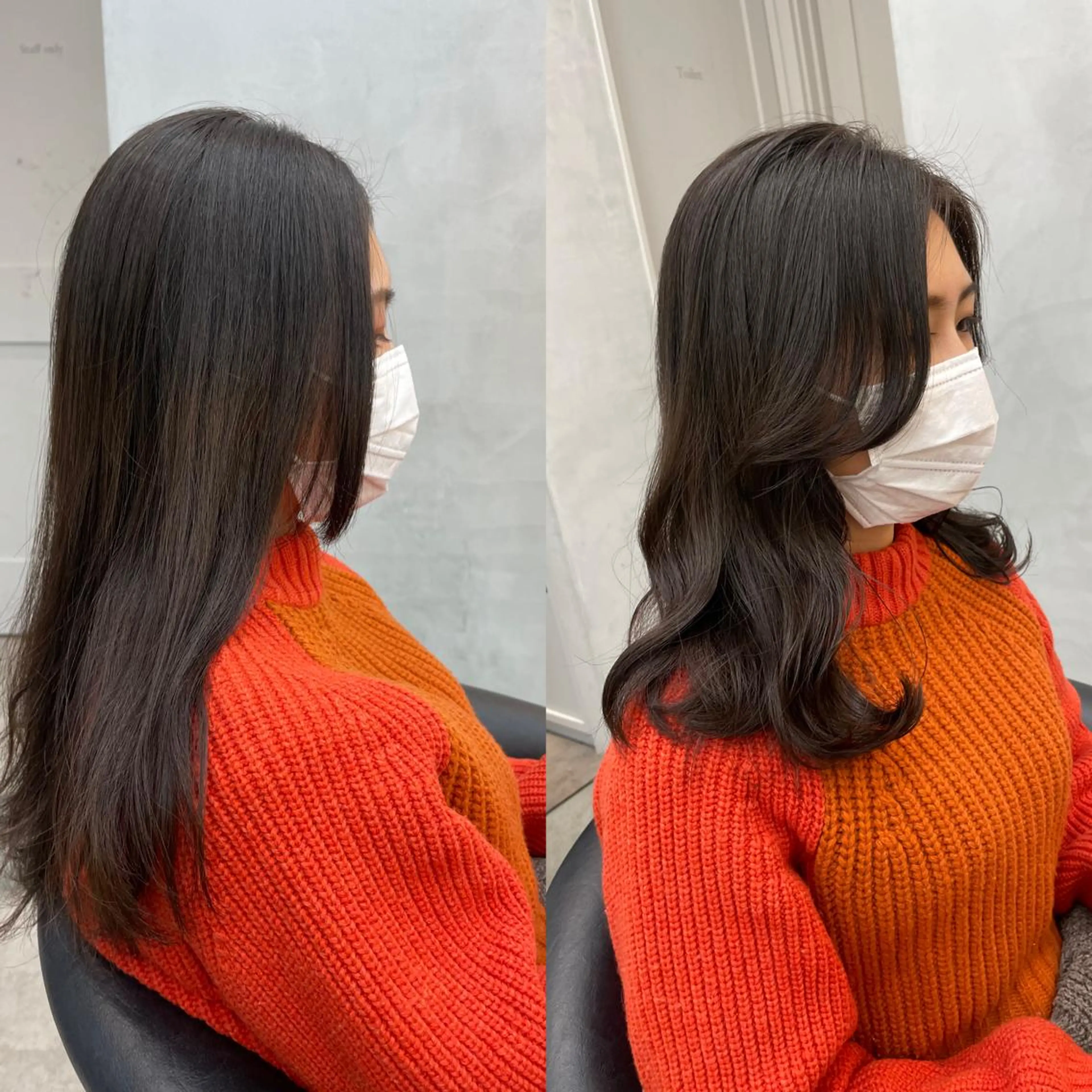 ミディアム Misaki /ボブ/縮毛矯正のヘアスタイル