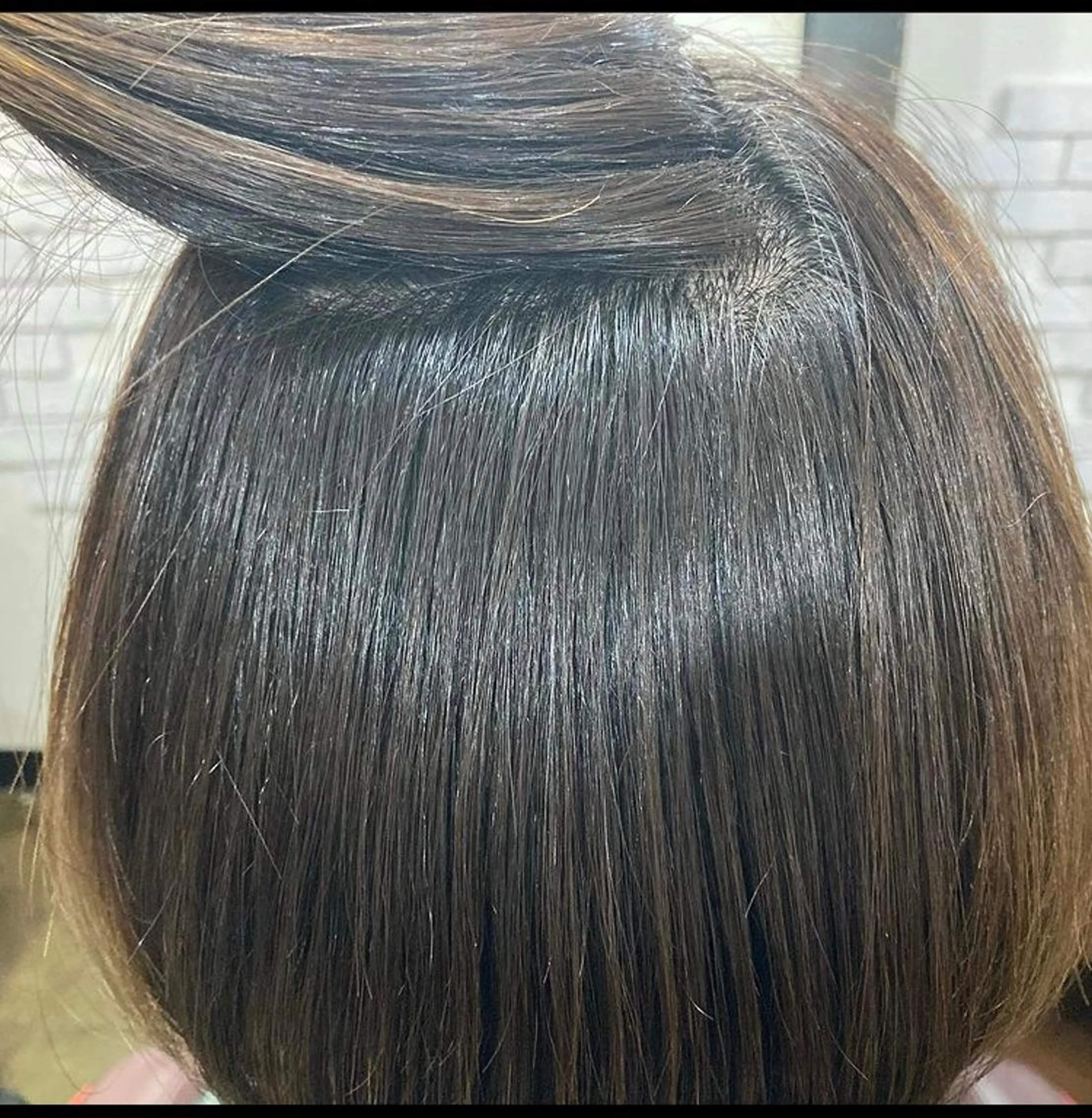 ミディアム 縮毛矯正 chambre シャンブルのヘアスタイル