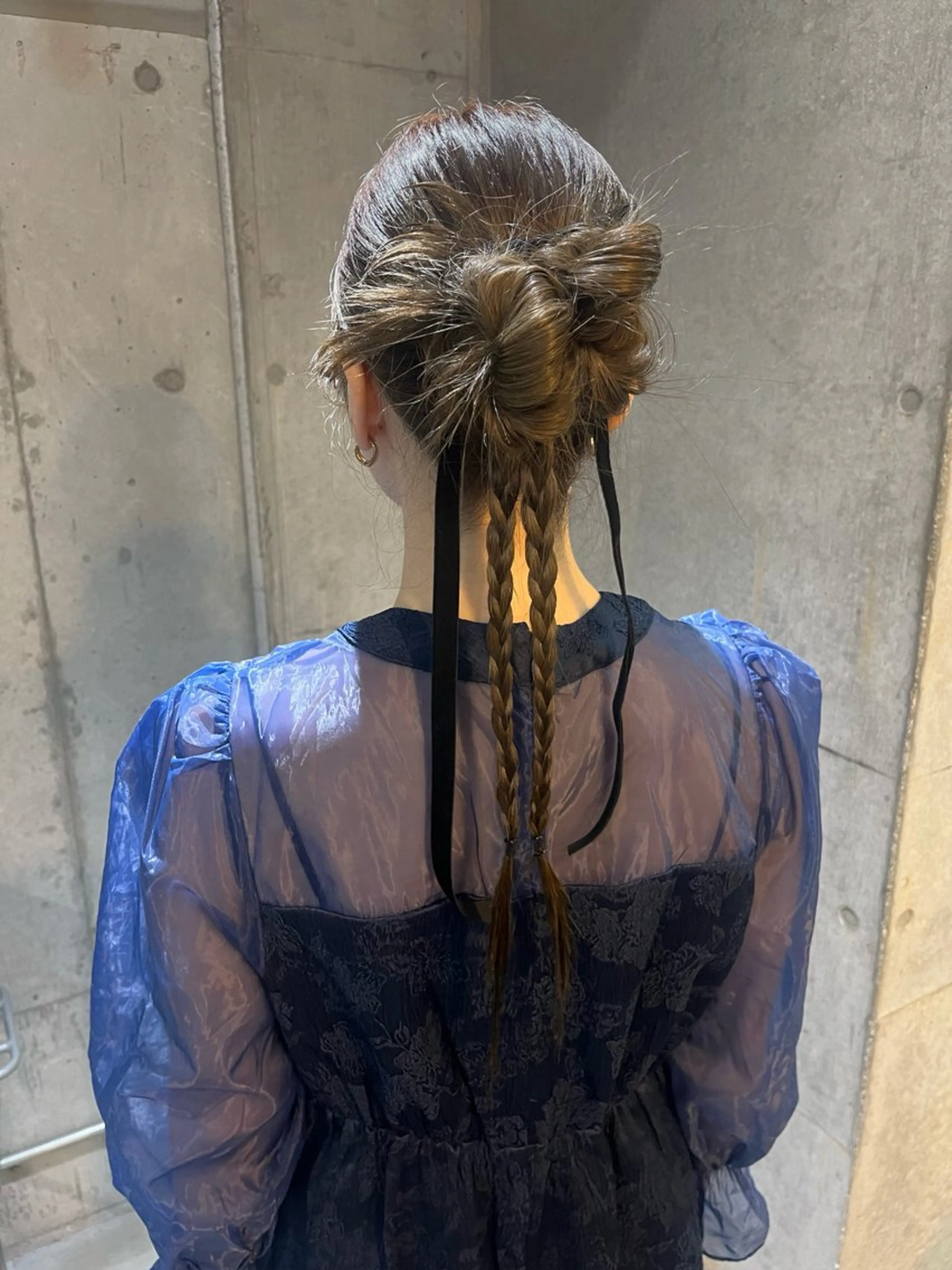 カラー ヘアセット ハイトーン/顔まわり レイヤー/YUKAのヘアスタイル