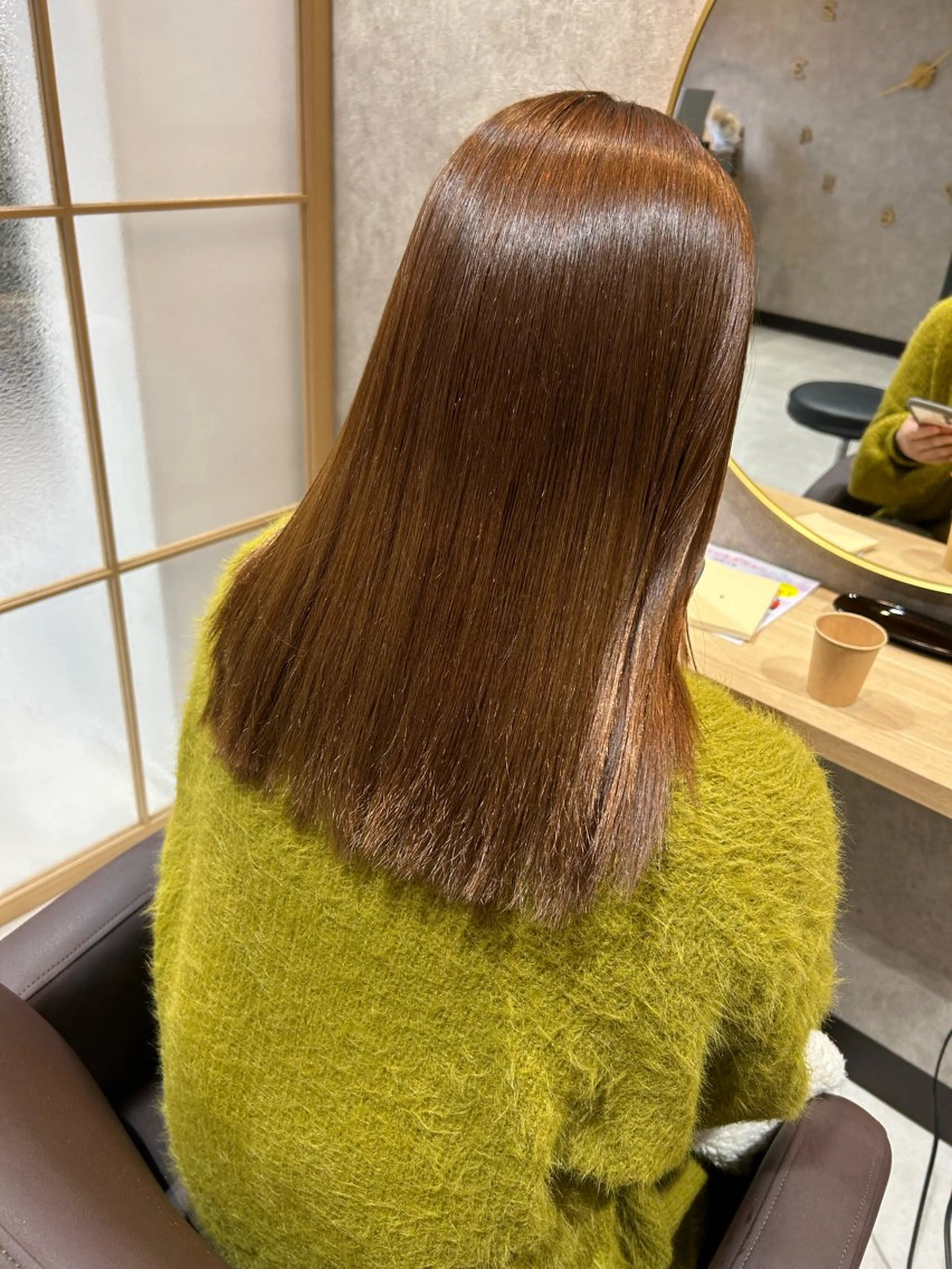 セミロング 酸性ストレート 【全席個室サロン】ef 西大寺×髪質改善ミルボンAujua認定サロン【エフ】所属・川崎 勇太のヘアスタイル