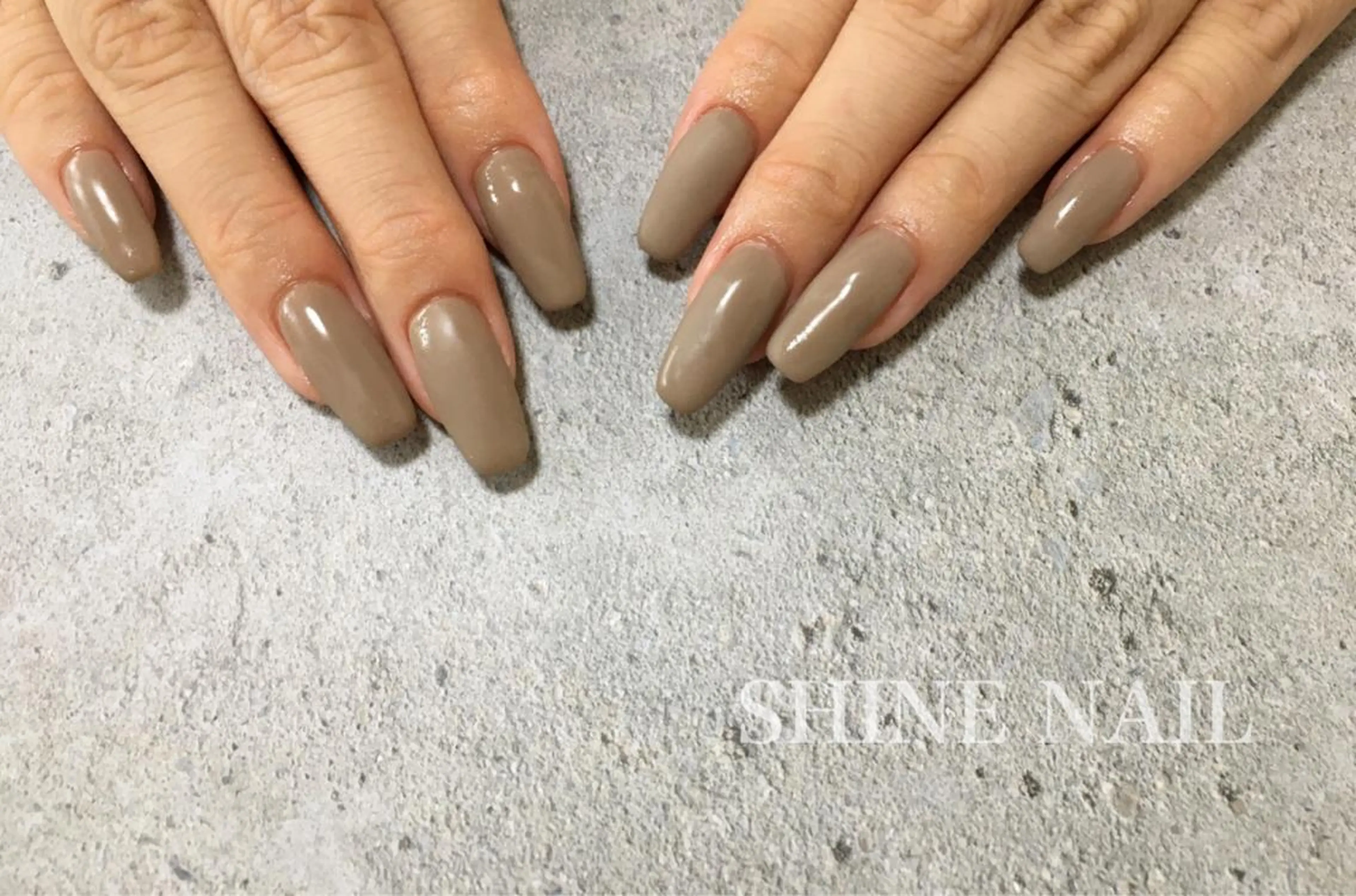 ネイル マットネイル ワンカラーネイル SHINE NAILのネイルデザイン