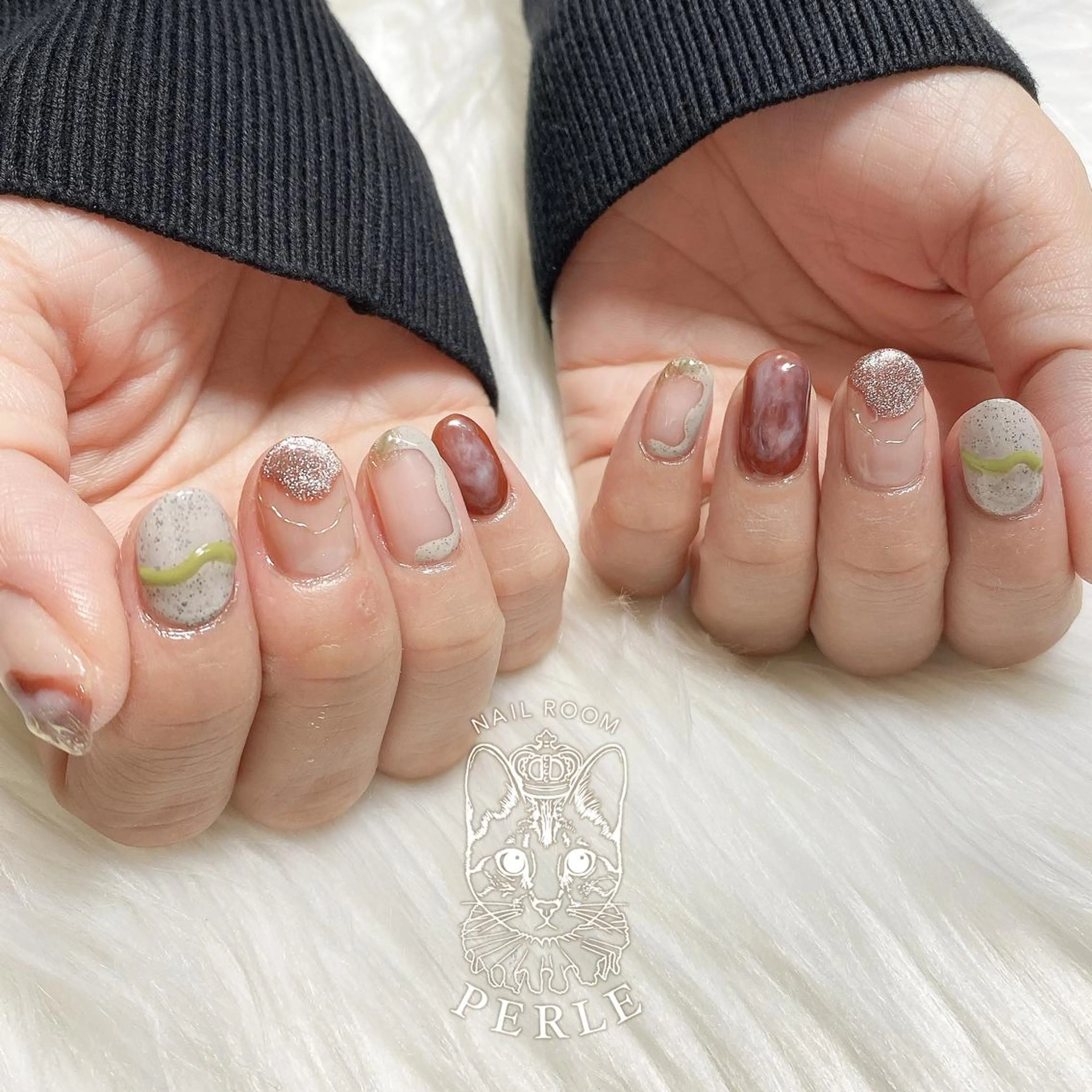 ネイル ハンドネイル nail room Perleのネイルデザイン