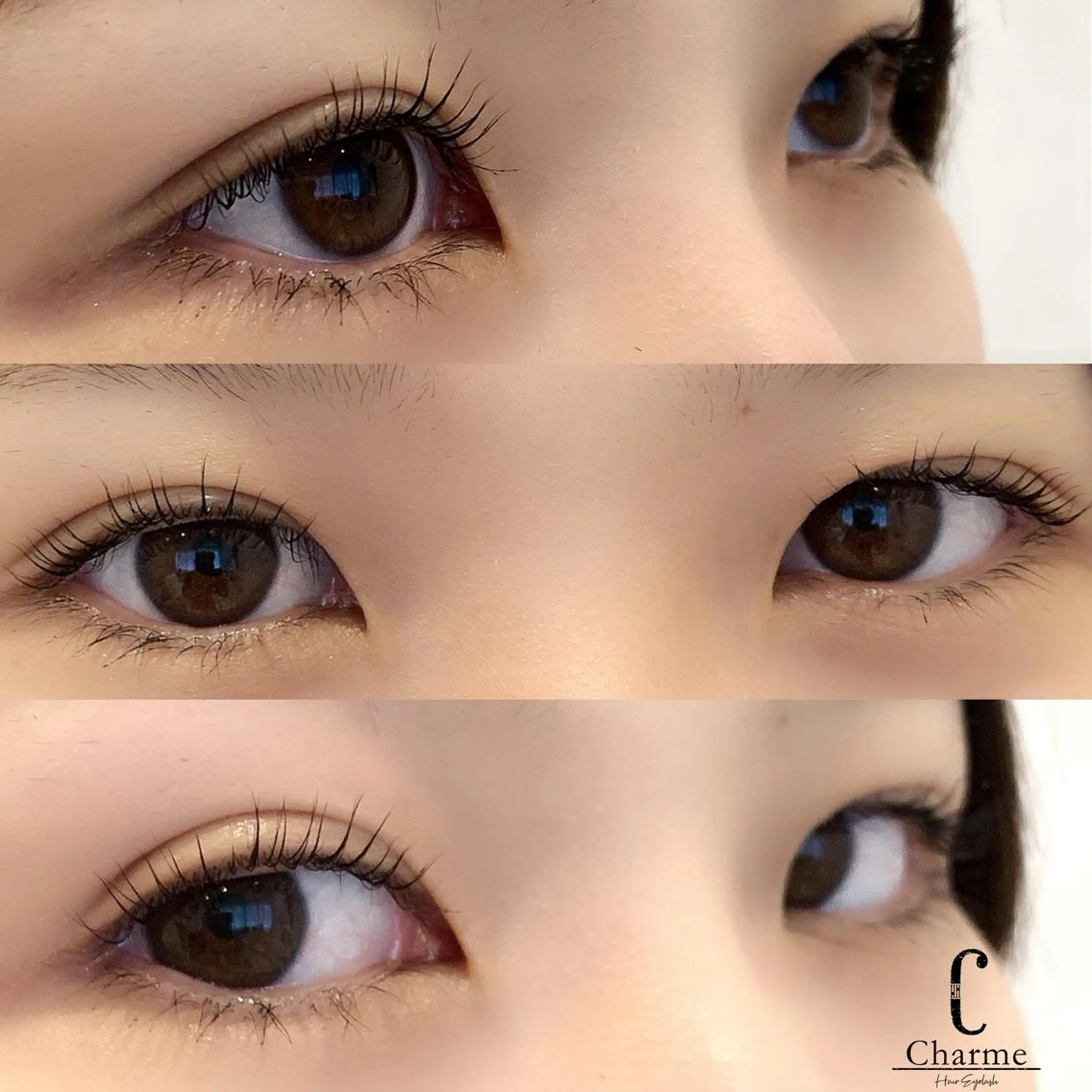 マツエク・マツパ アッパーリフトカール 完全個室‼︎Charme(シャルム)美容室併設eyelashサロン所属・【Charme 】 シャルムのマツエク・マツパデザイン