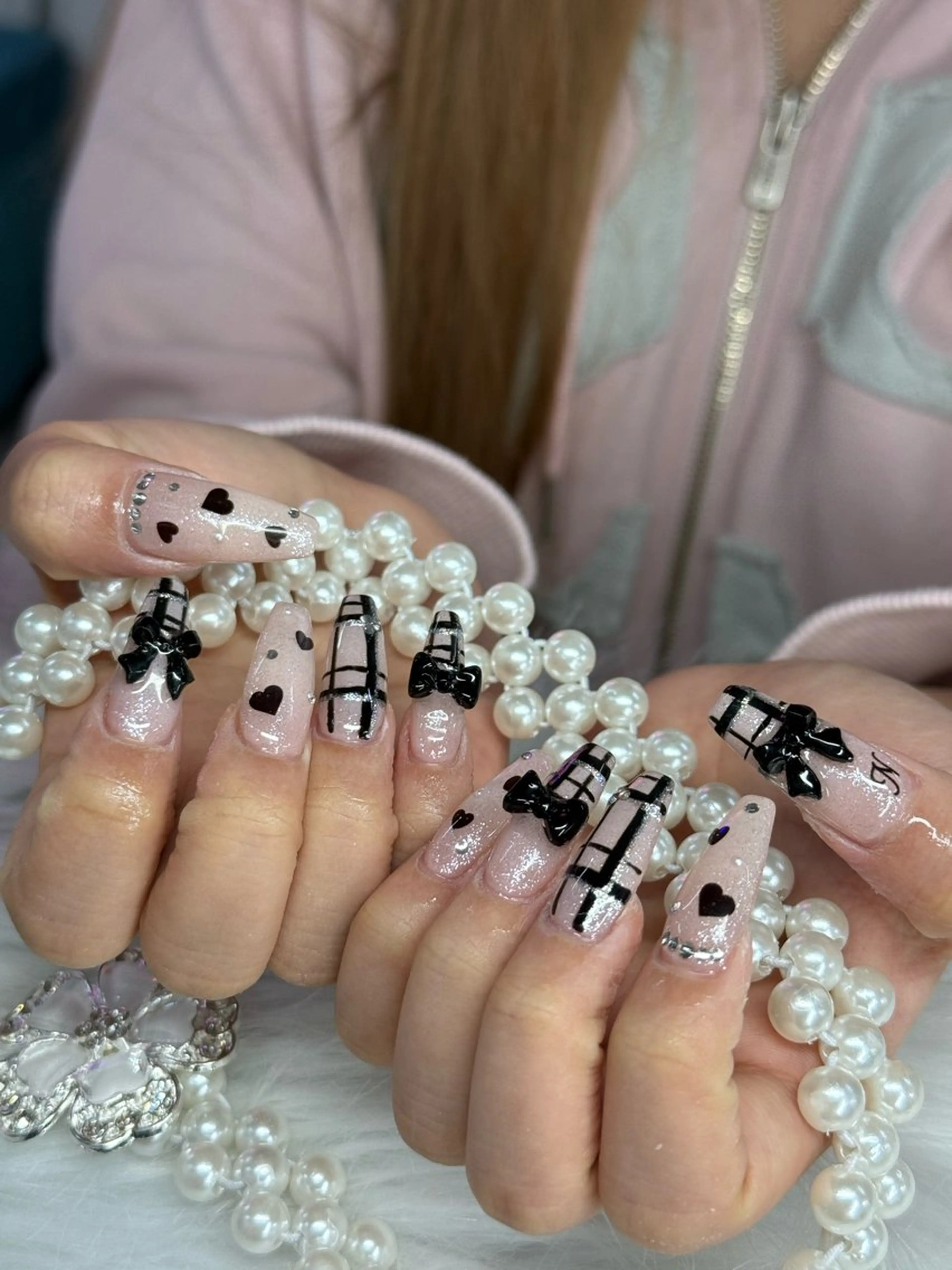 ネイル ピンク ハンドネイル WOLTOKYO渋谷 yunaのネイルデザイン