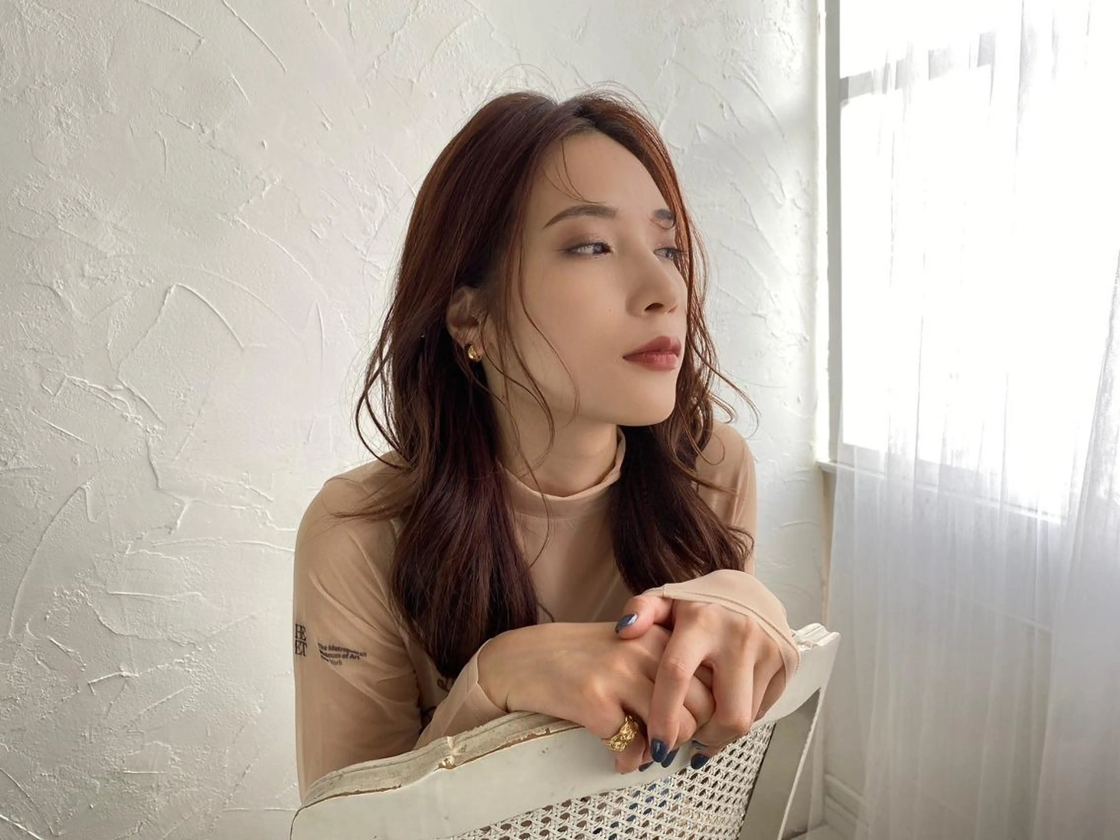 ロング パーマ カラー ROW 横浜のヘアスタイル