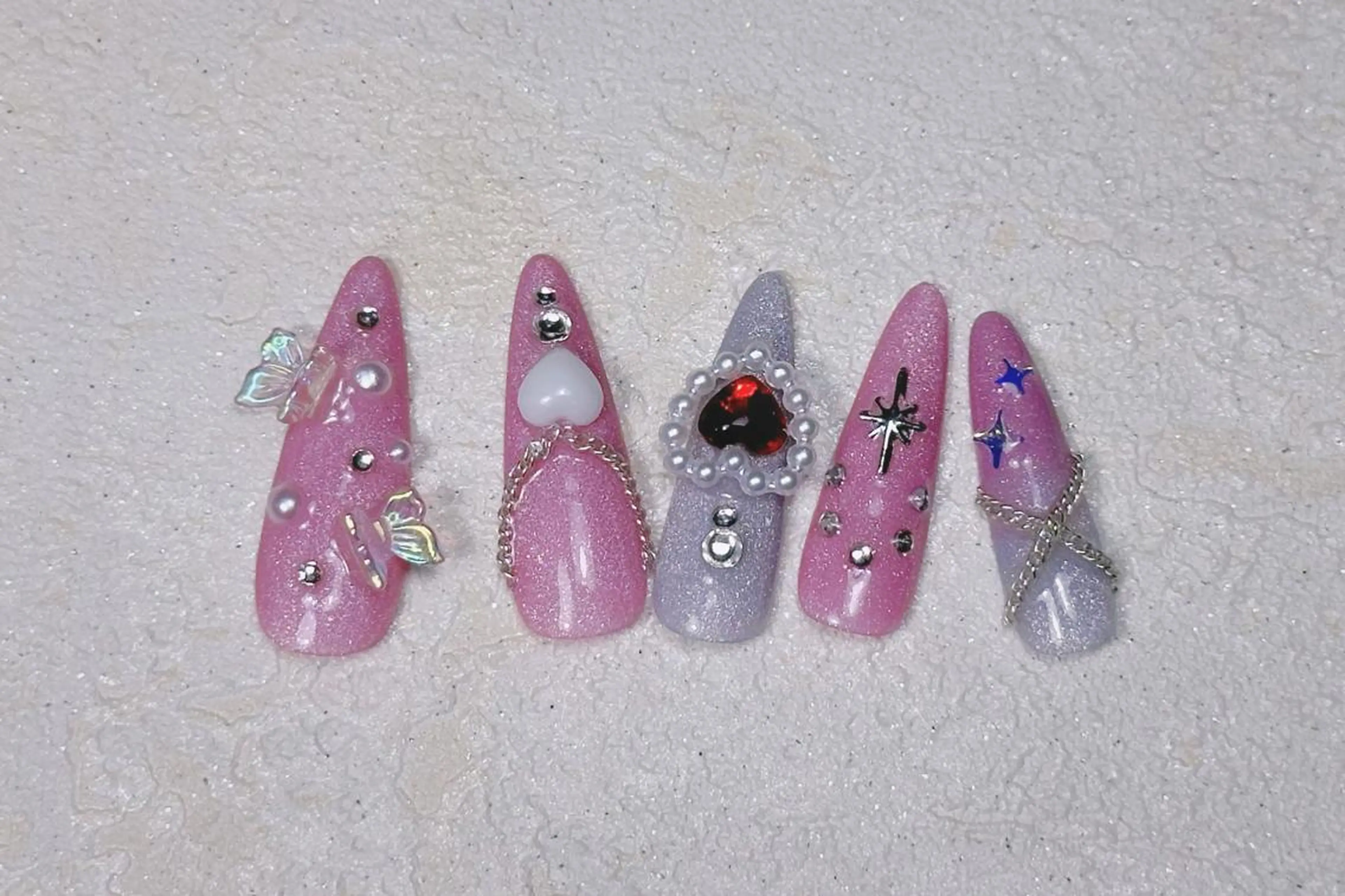 ネイル ロングネイル スカルプネイル ネイルチップ ワンホンネイル ハンドネイル MSSugar Nailのネイルデザイン