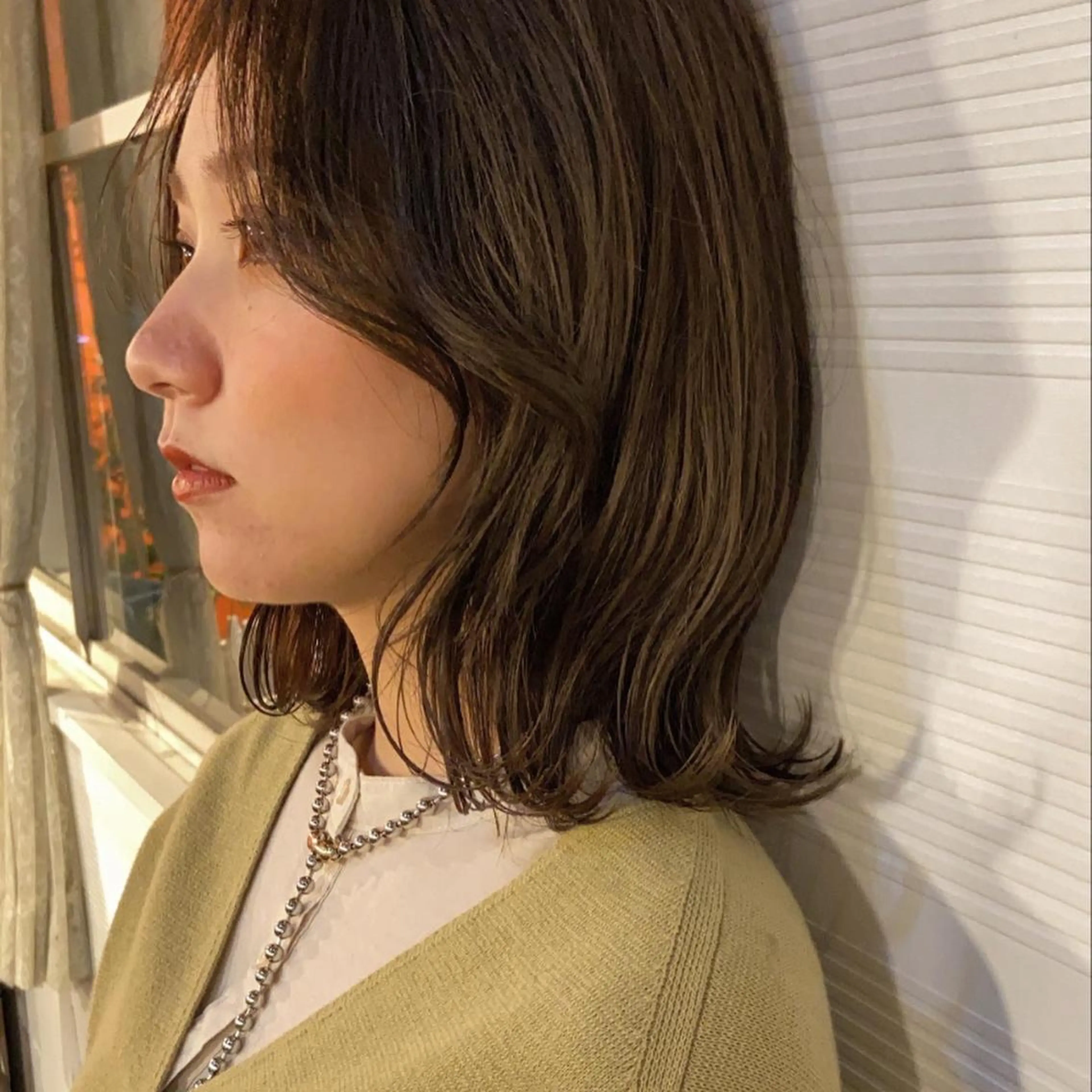 ミディアム 韓国風ヘア レイヤーカット 小玉 杏華のヘアスタイル