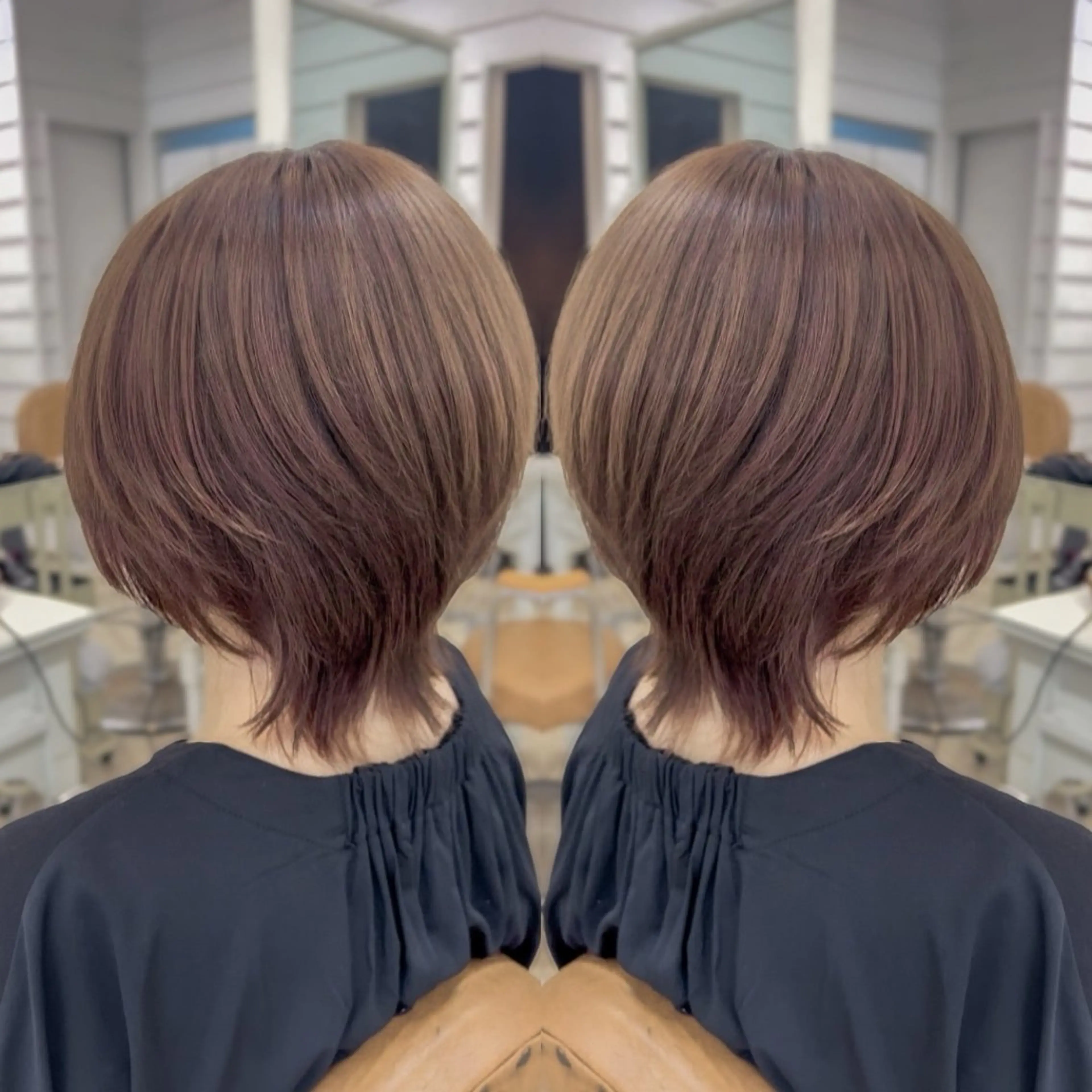 ミディアム ミディアムパーマ くびれヘア レイヤーカット ウルフカット ウルフレイヤー 塚本 メンズ特化‼️のヘアスタイル