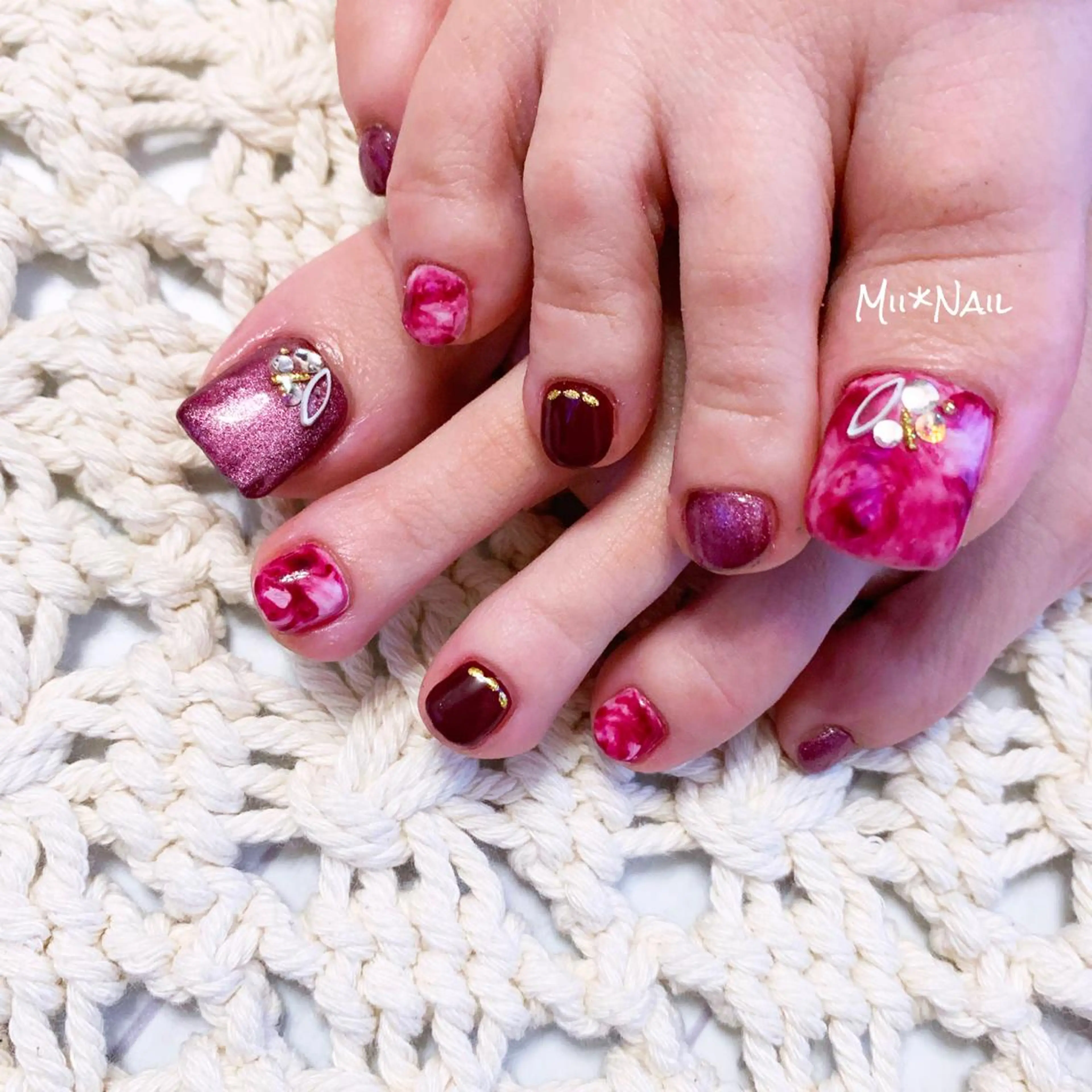 ネイル フットネイル MII*NAIL／ 美フォルムsalonのネイルデザイン