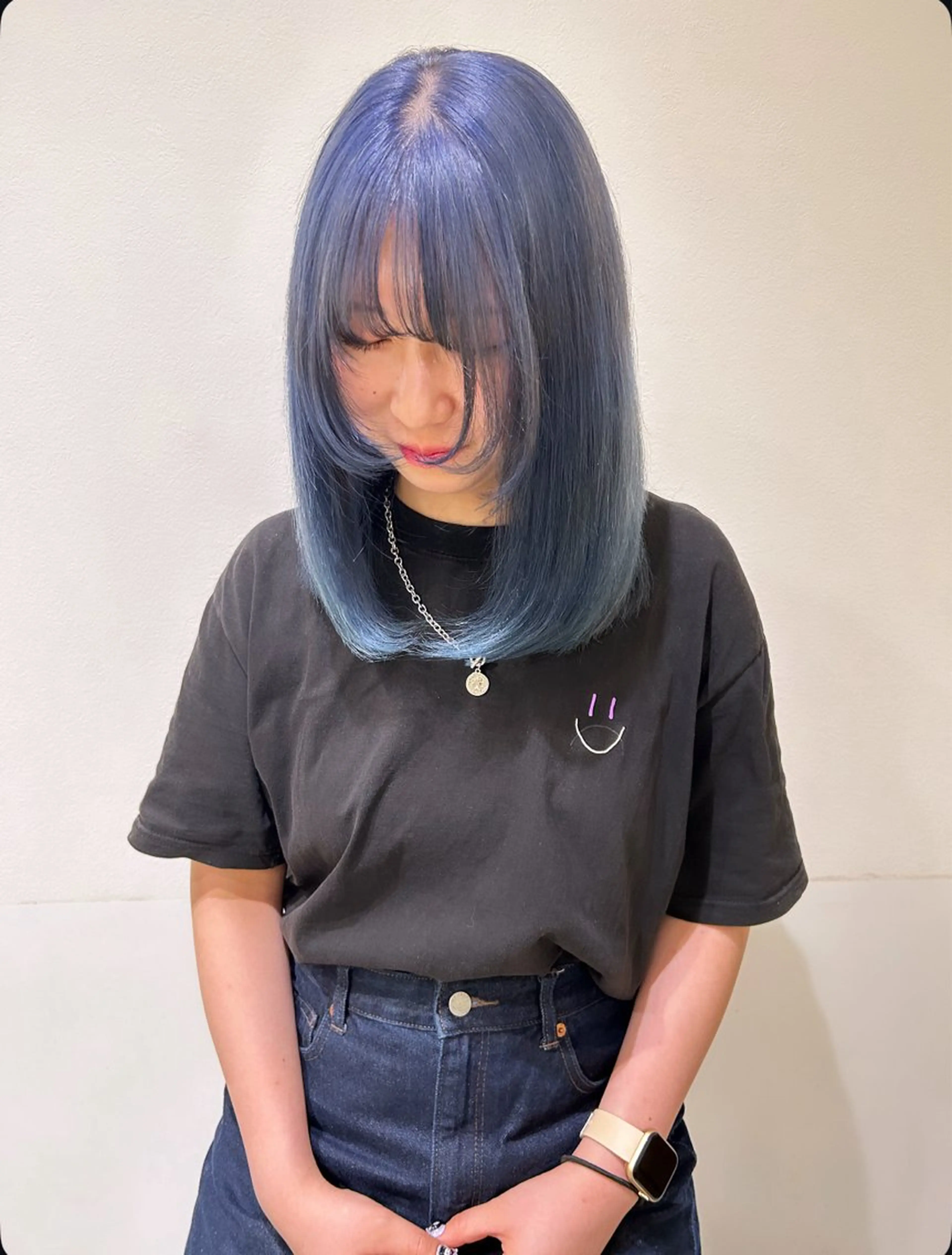 セミロング ヘアカラー 長田 有加のヘアスタイル